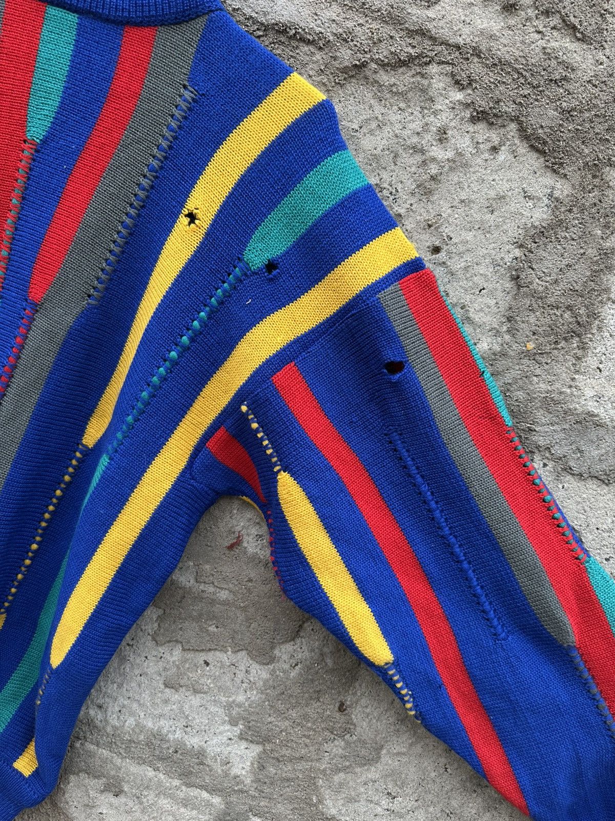 Coogi × Vintage Vintage 90s Coogi Australia Pure Wool Striped Sweater Size US L / EU 52-54 / 3 - 9 Thumbnail