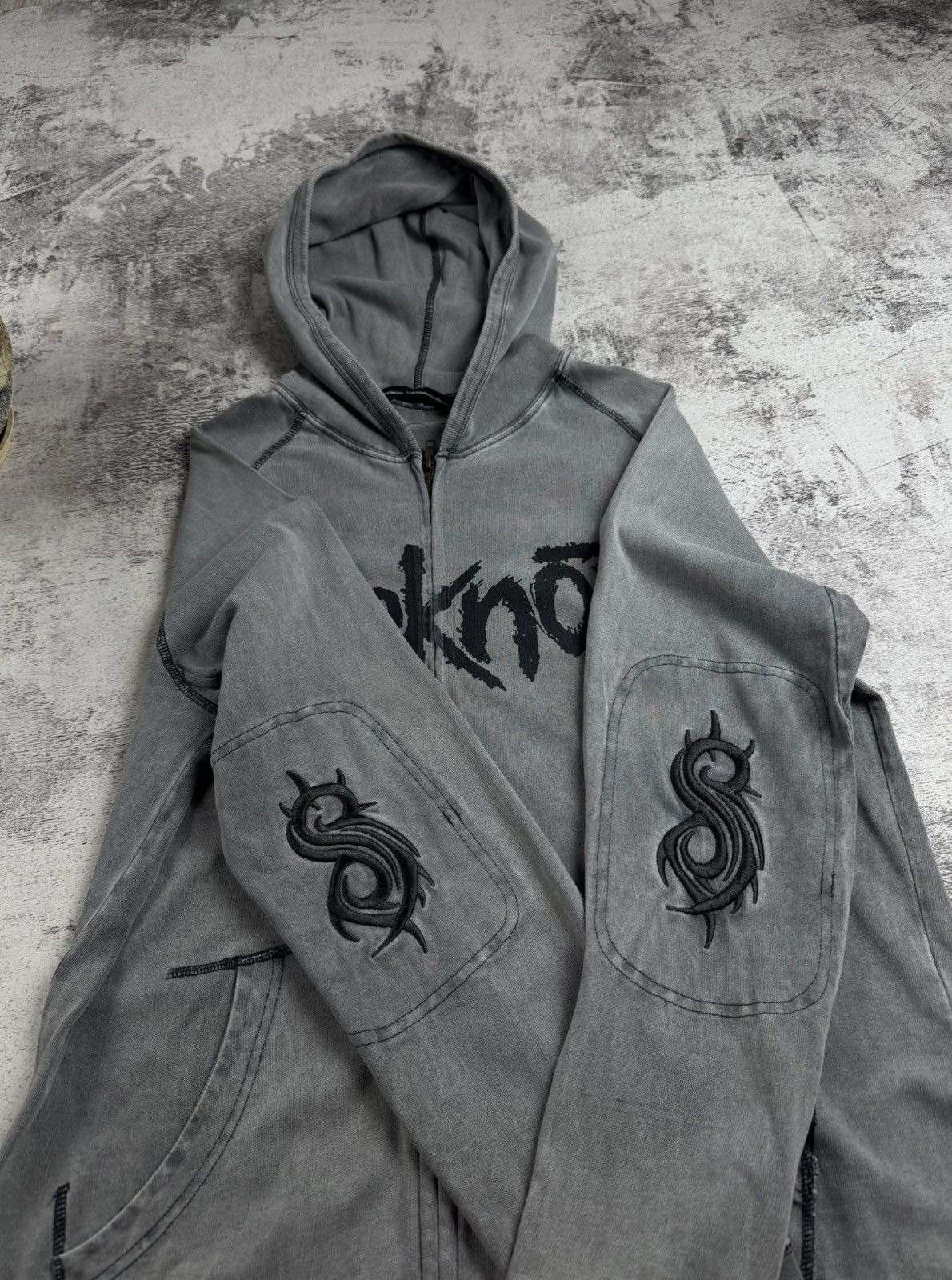 Slipknot Slipknot 2007 Overdyed Faded Men’s Large Cotton Rock Band Tour Zip Merch Hoodie Size US L / EU 52-54 / 3 - 8 Thumbnail