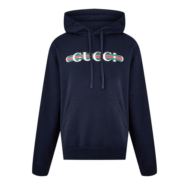 Gucci Printed Cotton Jersey Hooded Sweatshirt Size US M / EU 48-50 / 2 - 1 Thumbnail