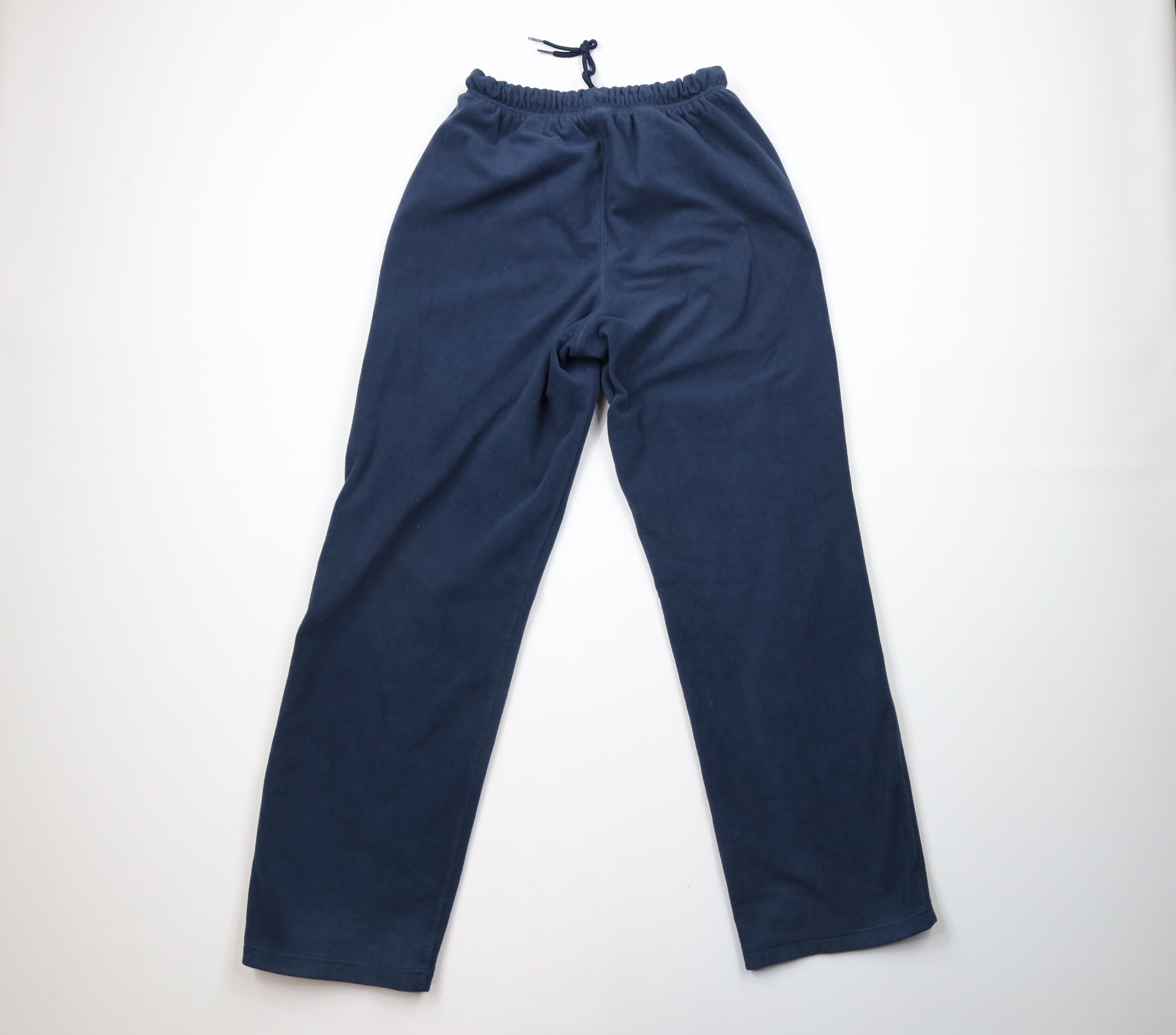 Reebok × Vintage Vintage Reebok Spell Out Wide Leg Fleece Sweatpants Blue Size US 32 / EU 48 - 8 Thumbnail