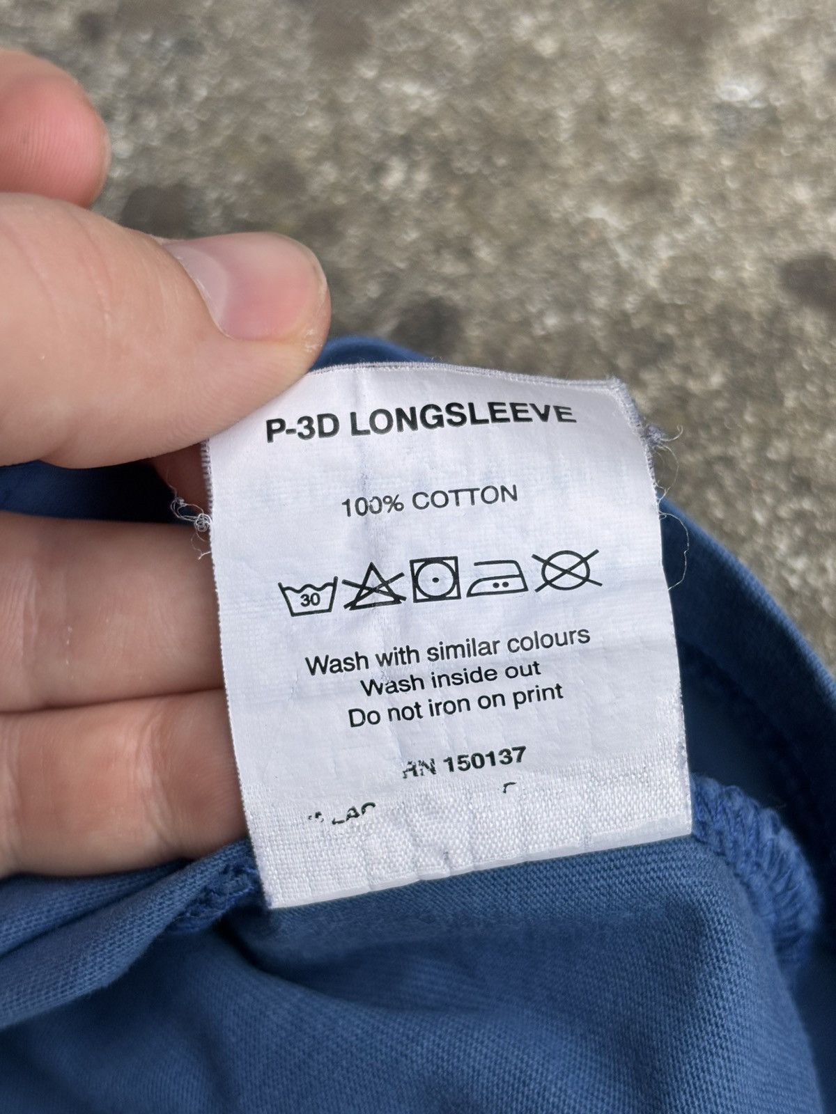 Palace Palace P-3D longsleeve 100% cotton L size Size US L / EU 52-54 / 3 - 17 Thumbnail