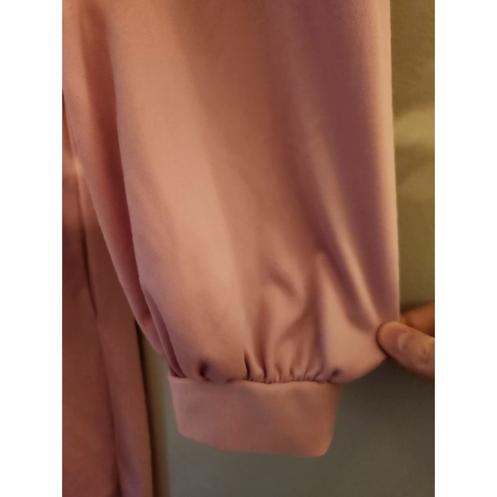 Vintage VINTAGE Carriage Court 70s 80s Mauve Pink Pleated Secretary Midi Dress 20W Plus Women’s Size 3XL / US 20-22 - 6 Thumbnail