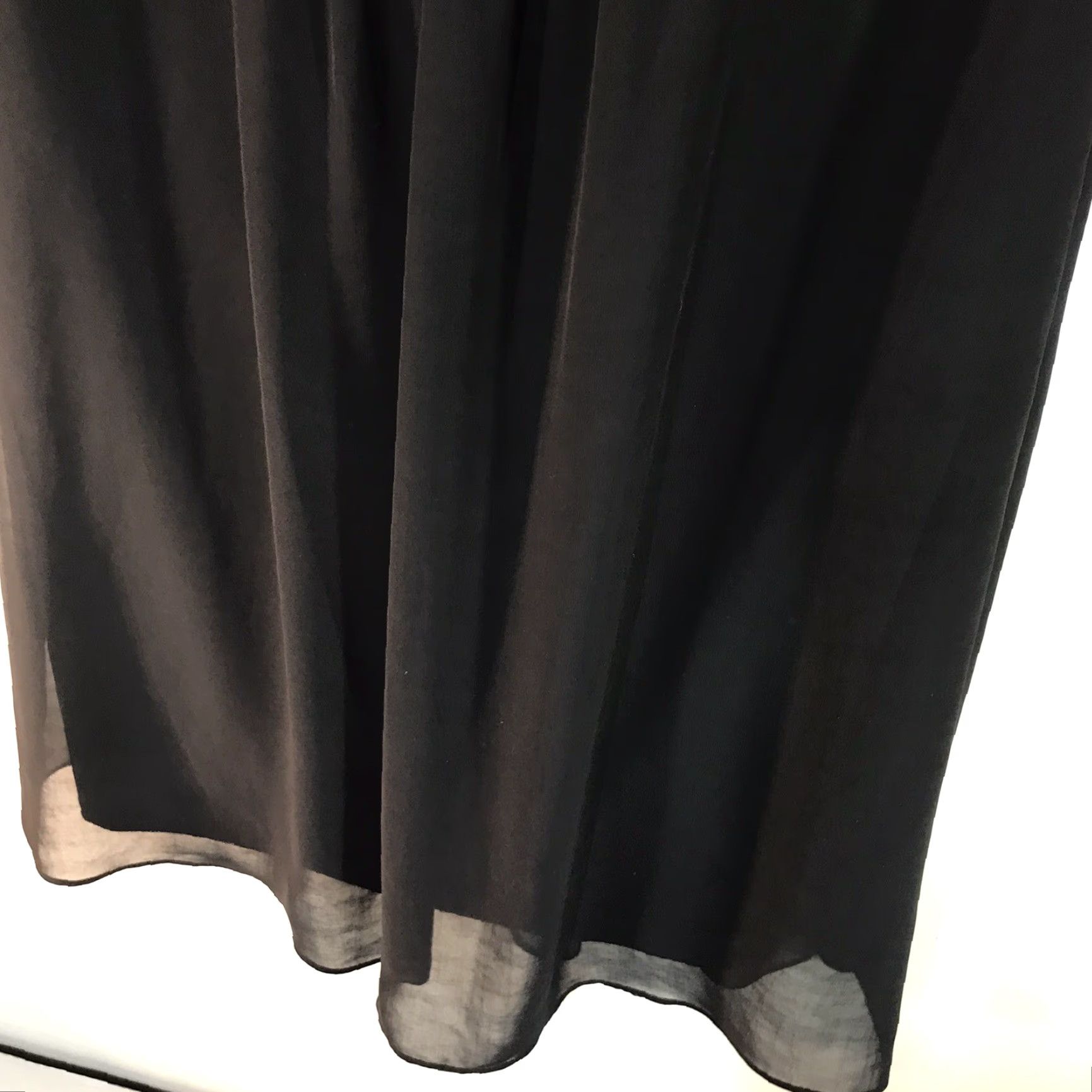 Vintage Sangria Black Strapless Ruffles Beading Sheer Formal Dress Womens Size 10P Size L / US 10 / IT 46 - 3 Thumbnail