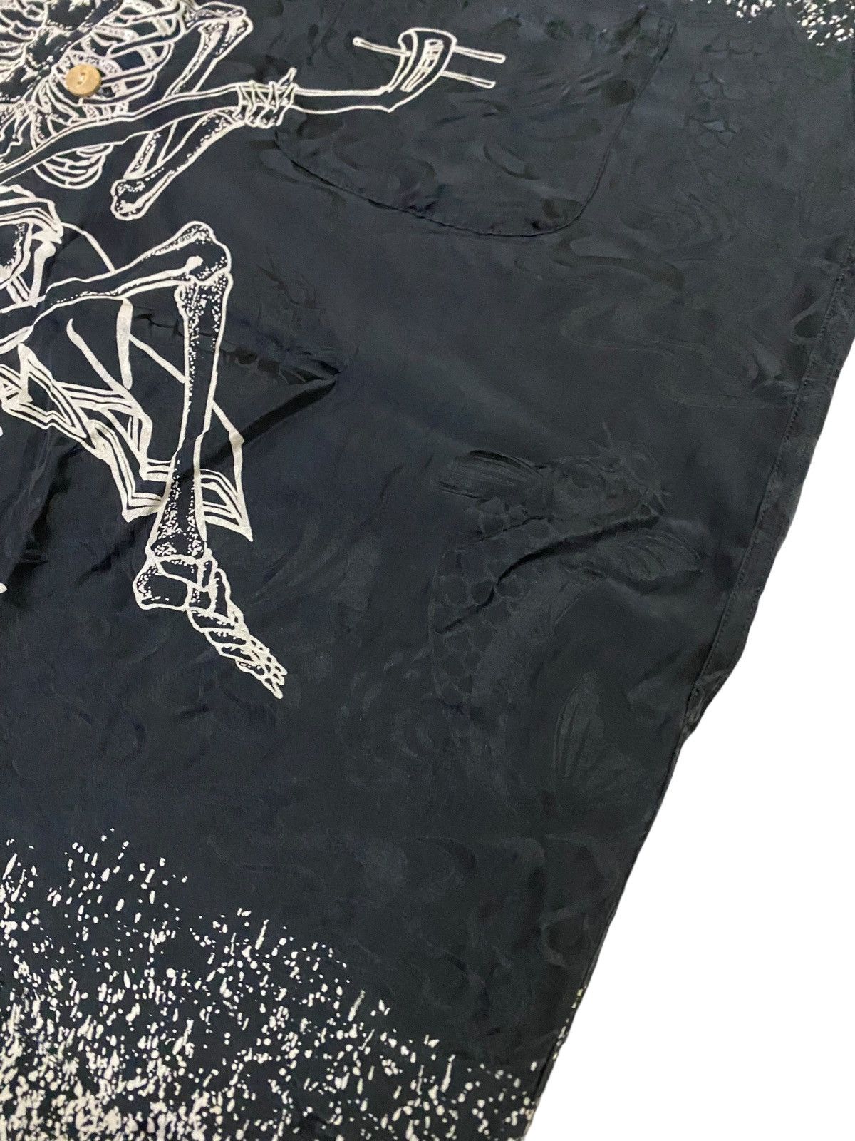 SikSilk 💥FinalDrop💥Vintage Houyoshi Sukajan Skull&Koi Silk Shirt Size US L / EU 52-54 / 3 - 9 Thumbnail