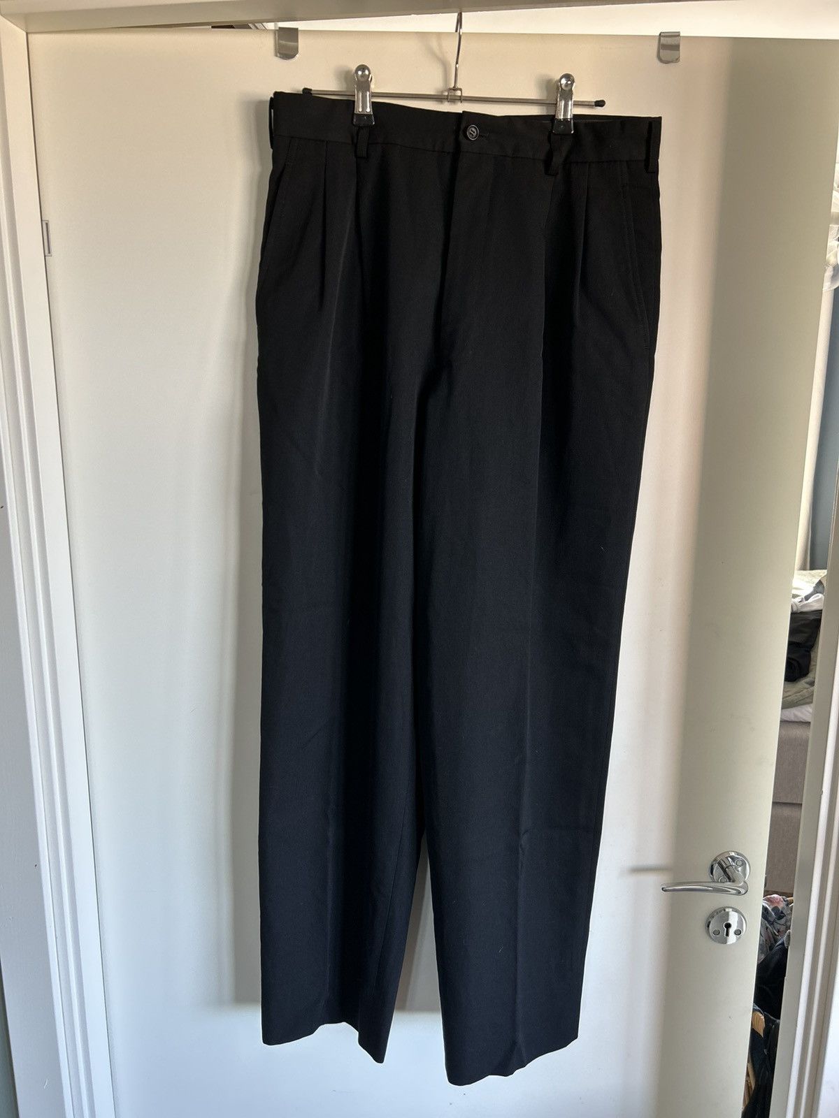 Comme des Garcons Comme des Garçons pleated black trousers Size 48L - 1 Thumbnail