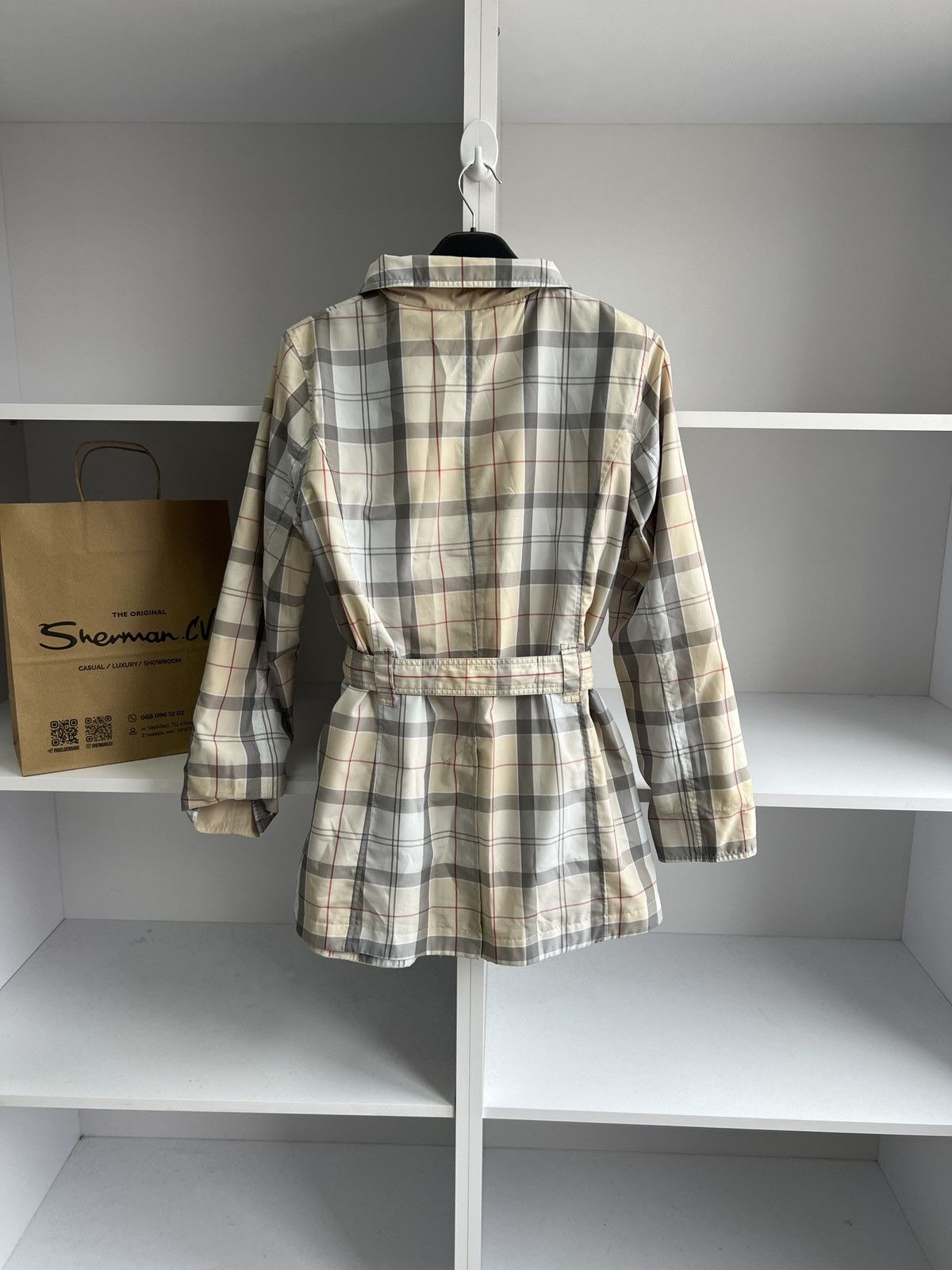 Barbour × Vintage Vintage Barbour Nova Check 2-sided women’s jacket Size L / US 10 / IT 46 - 18 Thumbnail