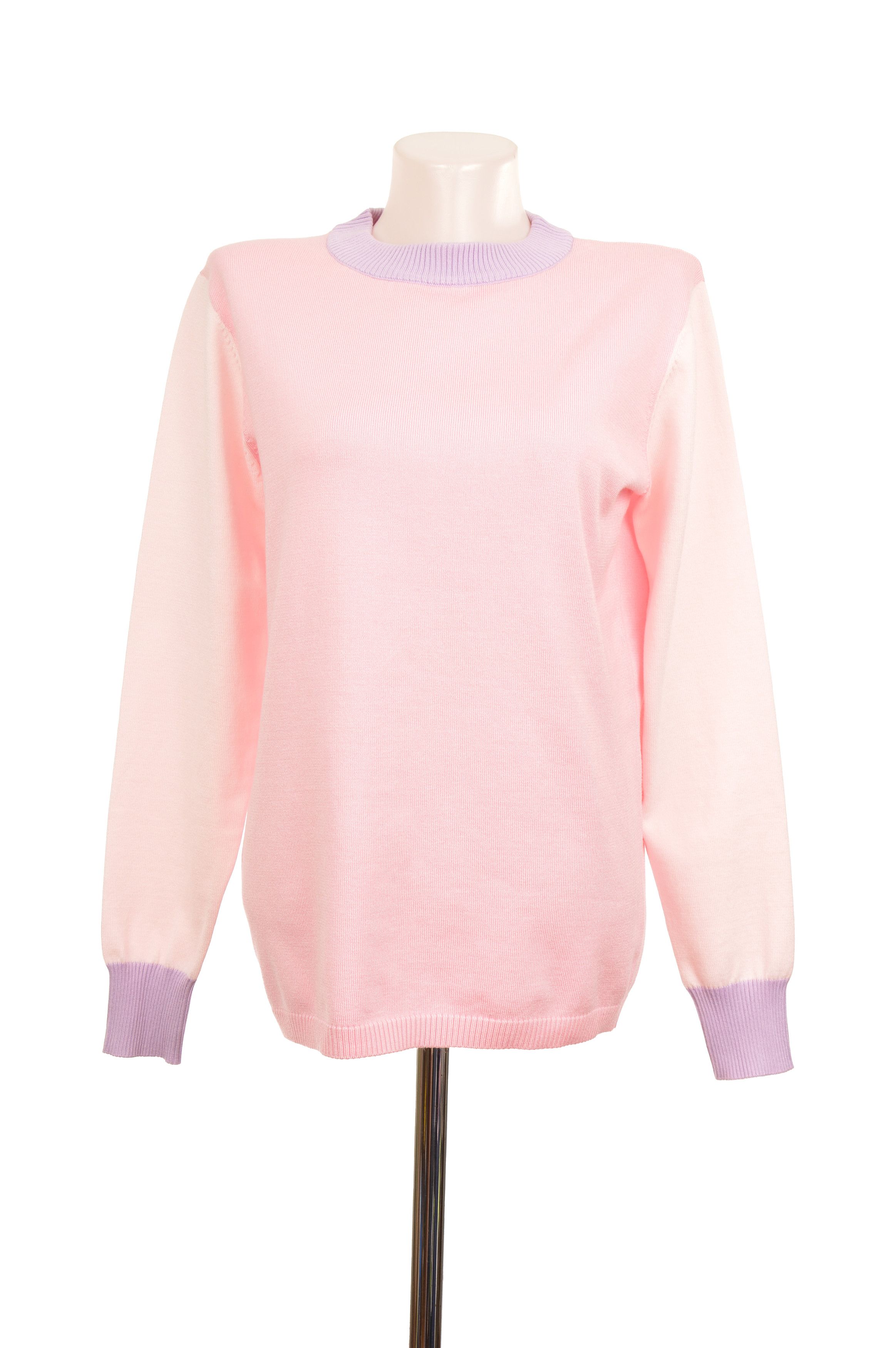 Gianni Feraud Gianni Feraud Femme Pink Viscose Blend Colorblock Sweater Size M / US 6-8 / IT 42-44 - 1 Thumbnail