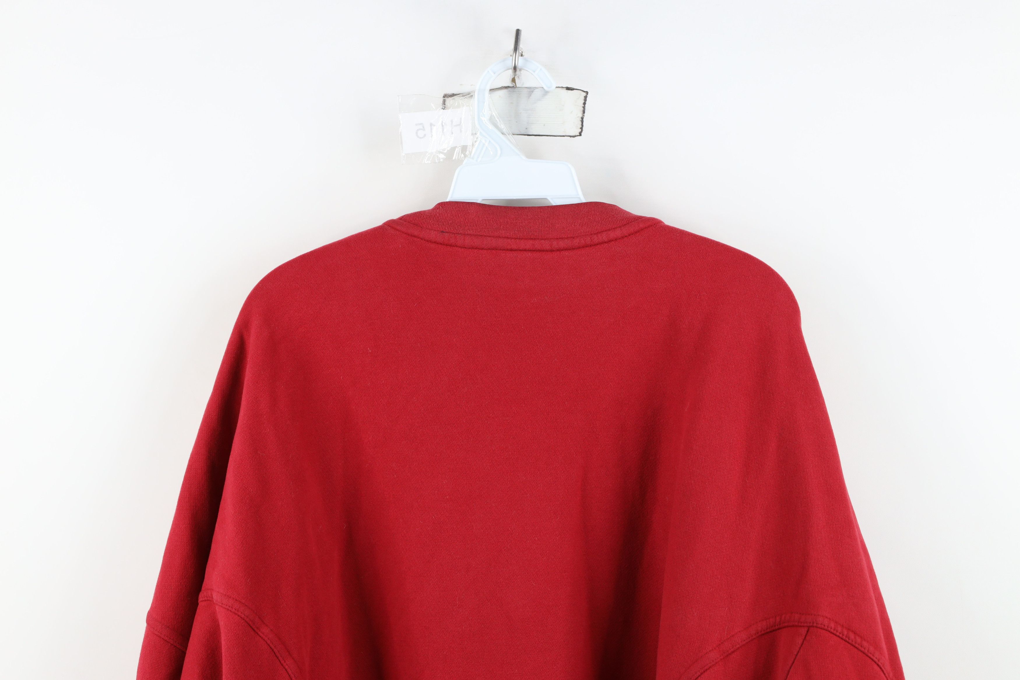 Nike Vintage Nike Spell Travis Scott Mini Swoosh Sweatshirt Red Size US L / EU 52-54 / 3 - 13 Thumbnail