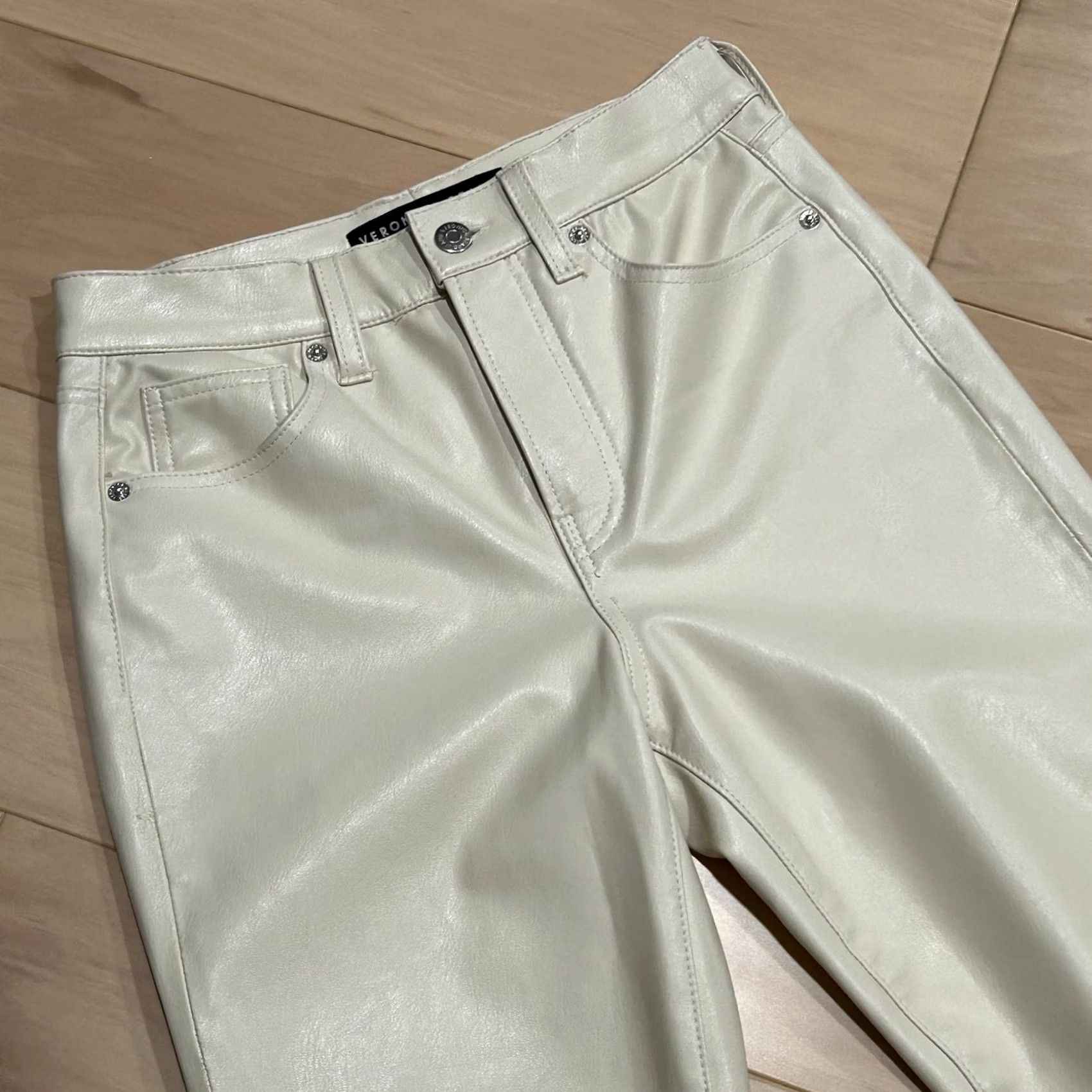Veronica Beard VERONICA BEARD Jeans Debbie Skinny High Rise Vegan Leather Pant Women’s 27 Skinnyt? Size 27" / US 4 / IT 40 - 3 Thumbnail