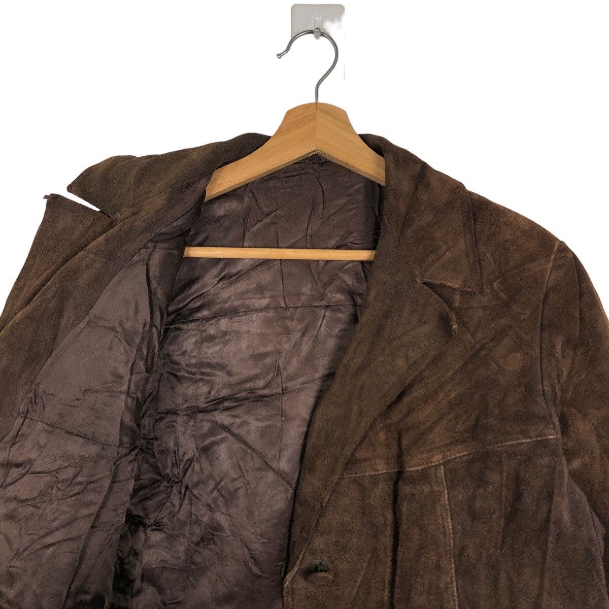 Genuine Leather 🔥90’s Vintage Genuine Leather Bomber Jacket Double Breast Size US M / EU 48-50 / 2 - 10 Thumbnail