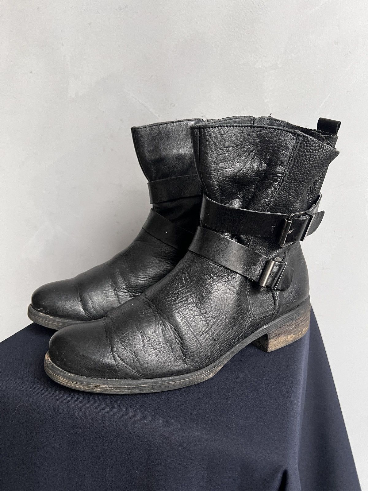 Hedi Slimane Avant garde Hedi slimane style belted boots margiela style Size US 7.5 / EU 40-41 - 1 Thumbnail
