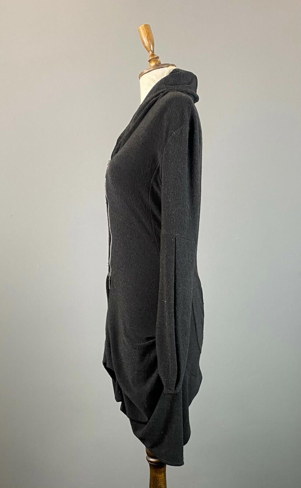 Designer Absolut by Zebra Gernan Designer Black Full Midi Dress Large Size L / US 10 / IT 46 - 3 Thumbnail
