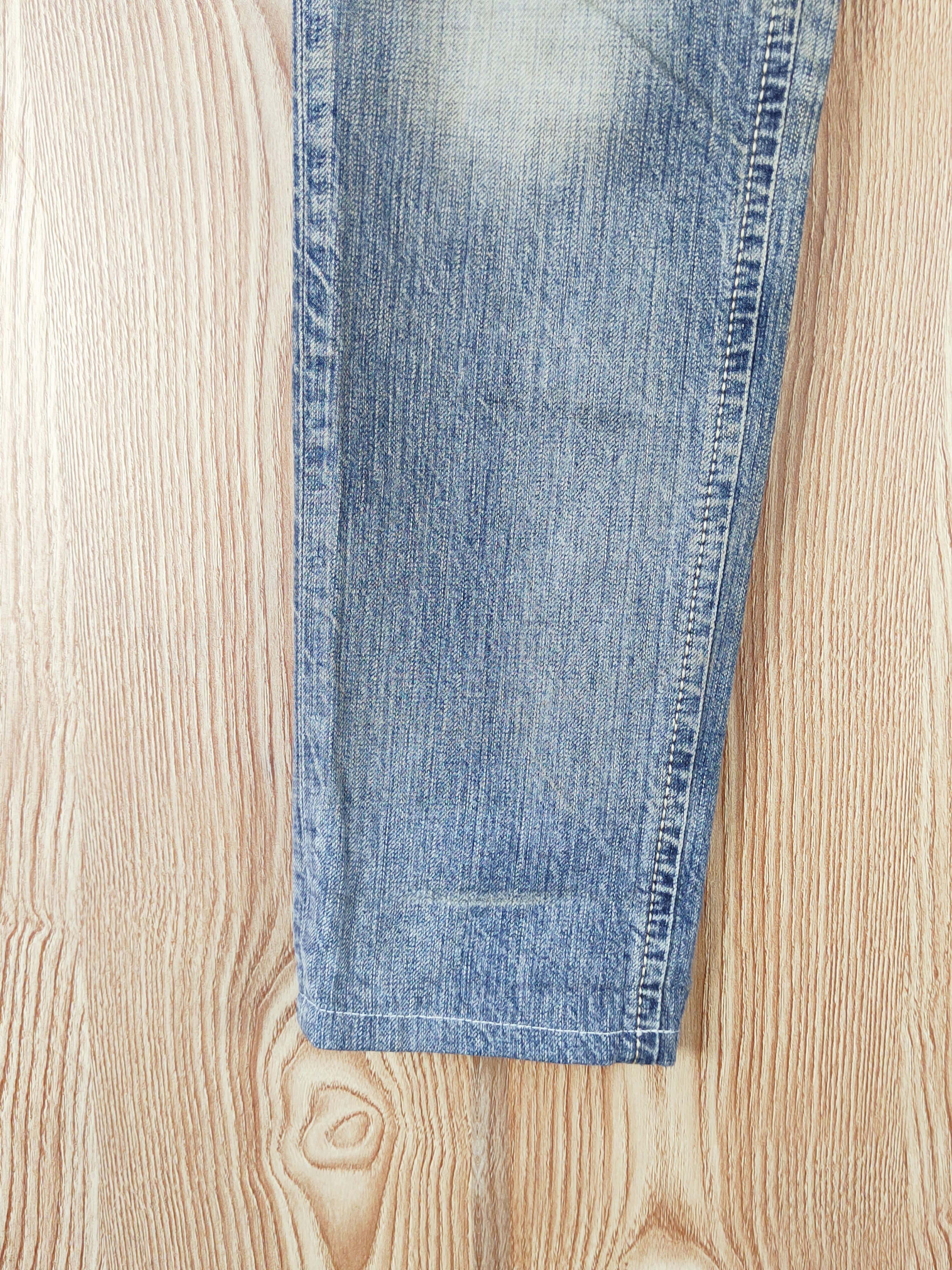 Edwin Edwin Blue Faded Distressed Ripped Jeans #W234 Size 28" / US 6 / IT 42 - 4 Thumbnail
