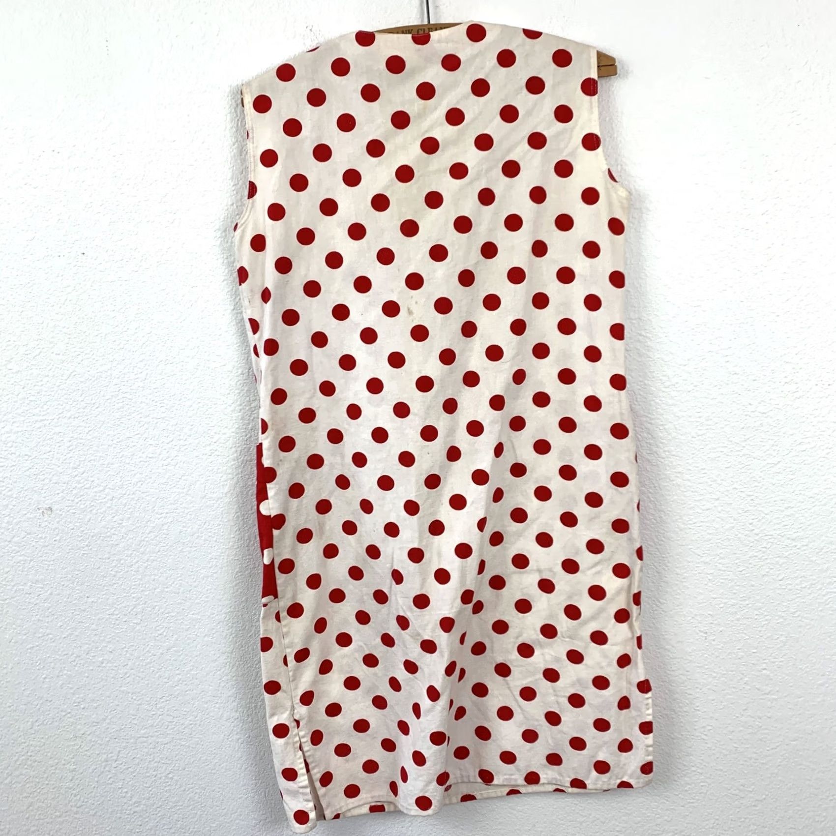 Vintage VINTAGE Ship'n Shore Shift Dress 60s 70s Polka Dot Sleeveless Zipper Front 14 Womens Size XL / US 12-14 / IT 48-50 - 7 Thumbnail