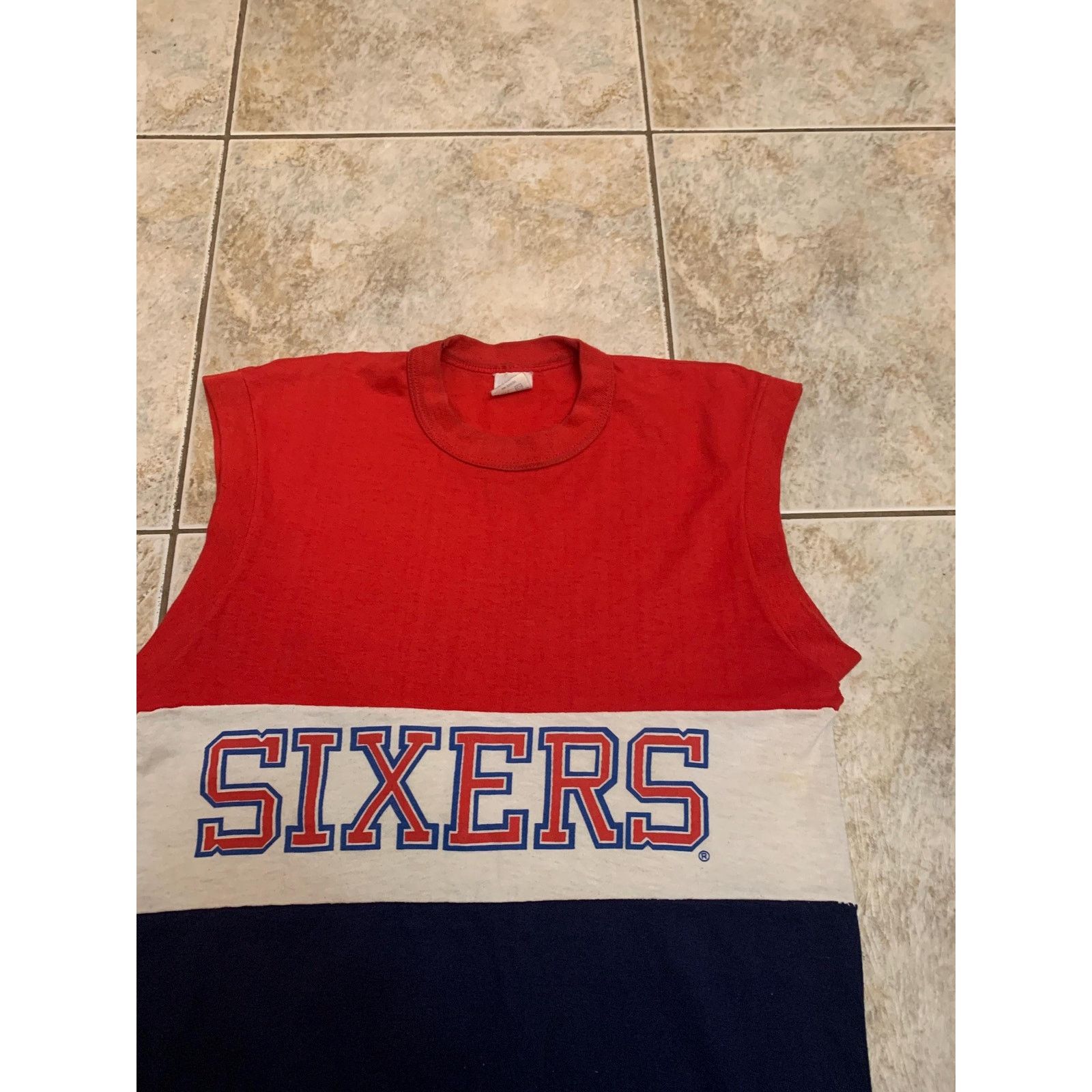 Other Vintage Philadelphia 76ers tank top T shirt size small 1970s Size US S / EU 44-46 / 1 - 2 Thumbnail