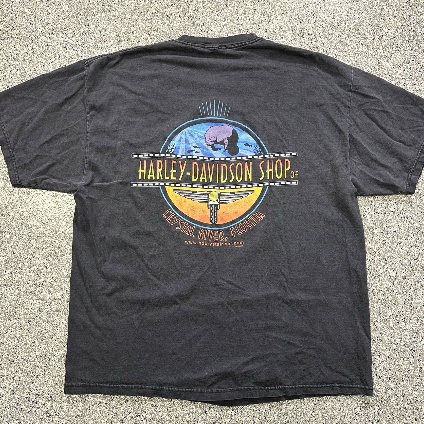 Harley Davidson Vintage Harley Davidson Shirt Mens XL SS Tee Y2K 2000s Flaming Eagle Florida Size US XL / EU 56 / 4 - 5 Thumbnail