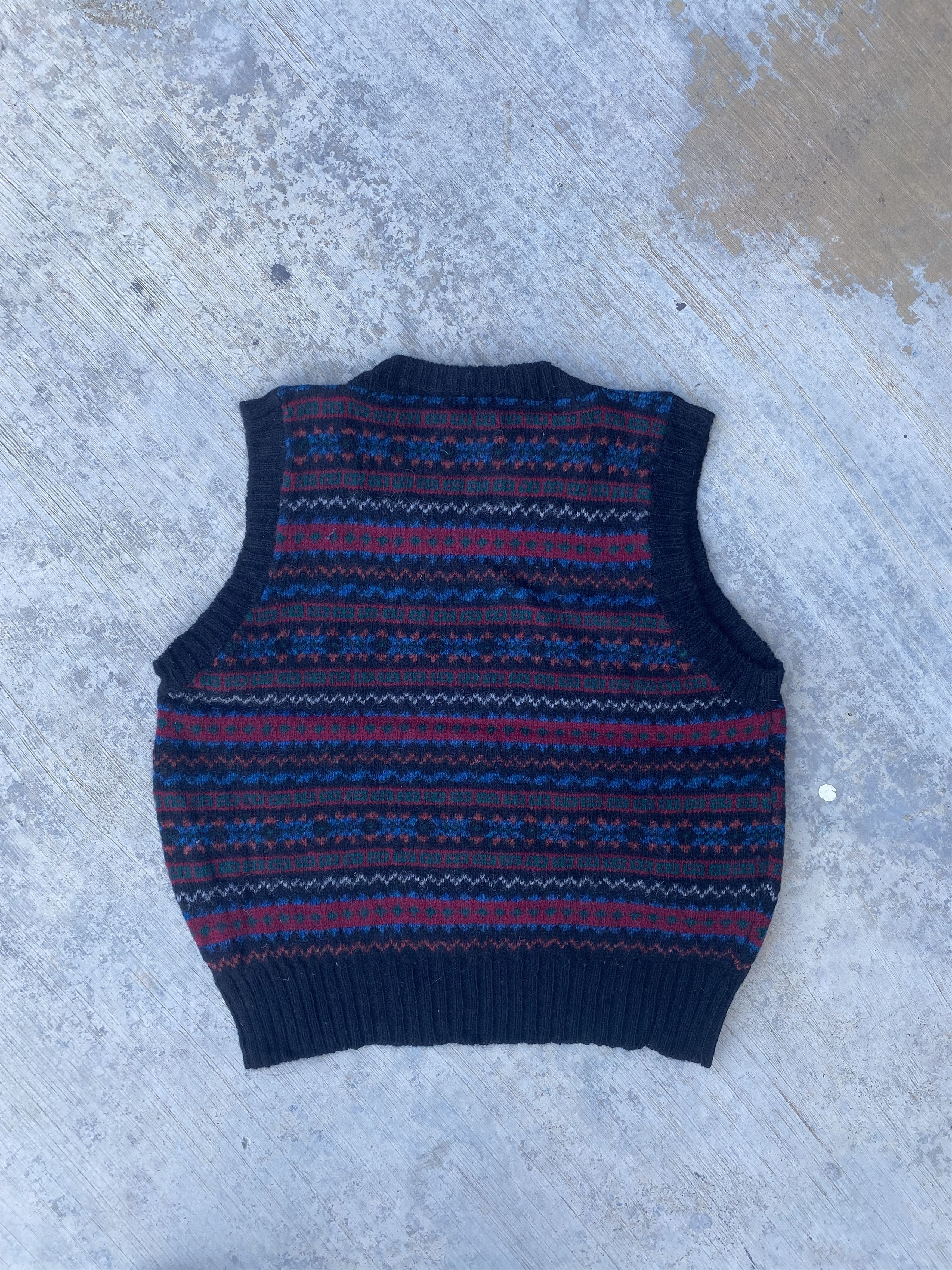 Bench Vintage Bench Shetland 100% Pure New Wool Sweater Vest Size US S / EU 44-46 / 1 - 2 Thumbnail