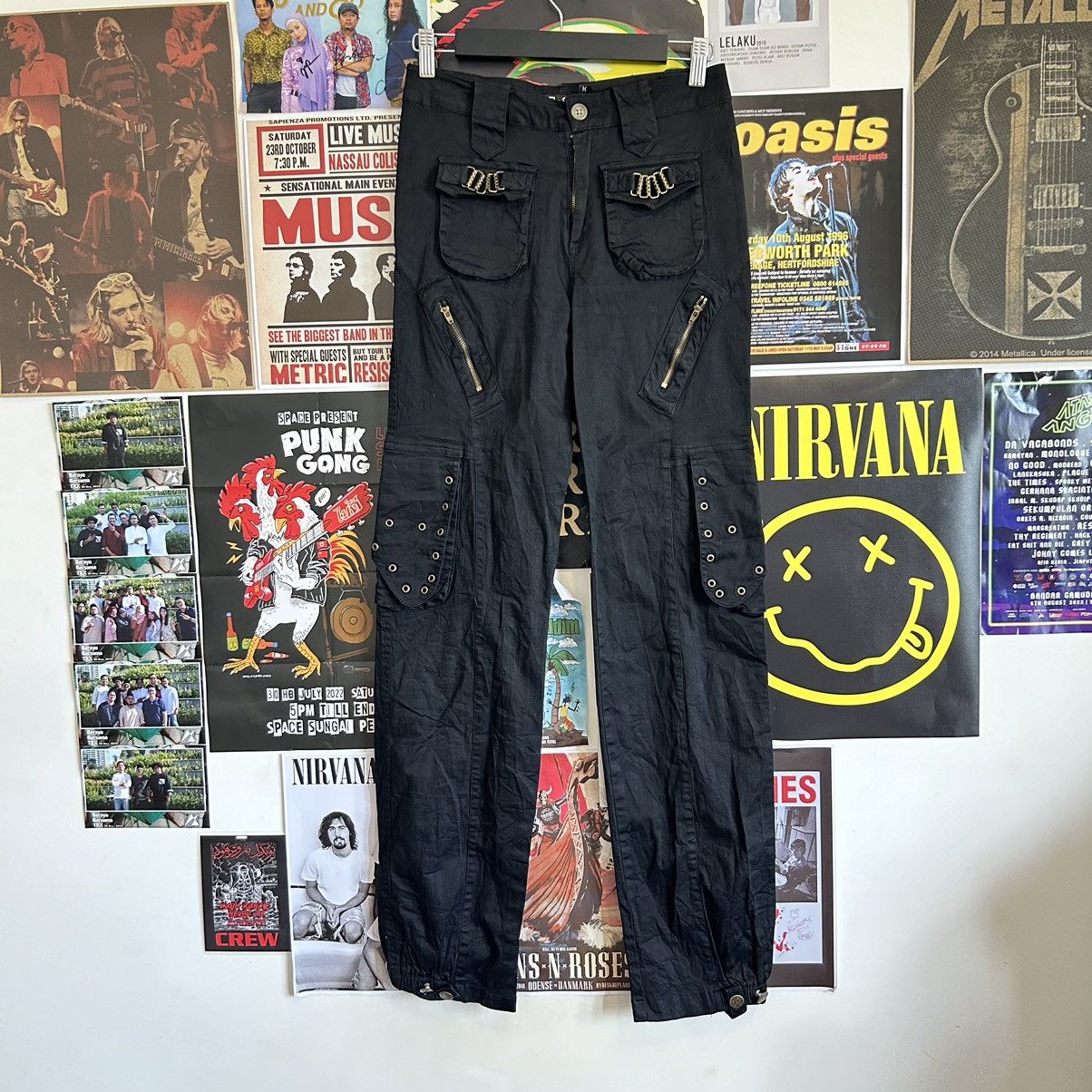 Vintage E.S.L Punk Rave Goth Stretchable Pants