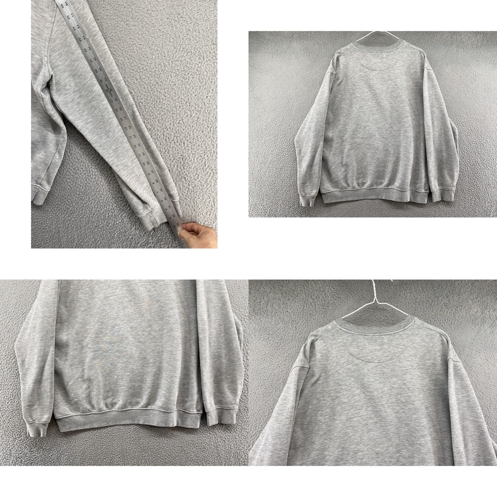 Nike VINTAGE Nike Sweatshirt Men's XL Gray Swoosh Logo 90s Mini Brown Pullover Distressed Size US XL / EU 56 / 4 - 8 Thumbnail