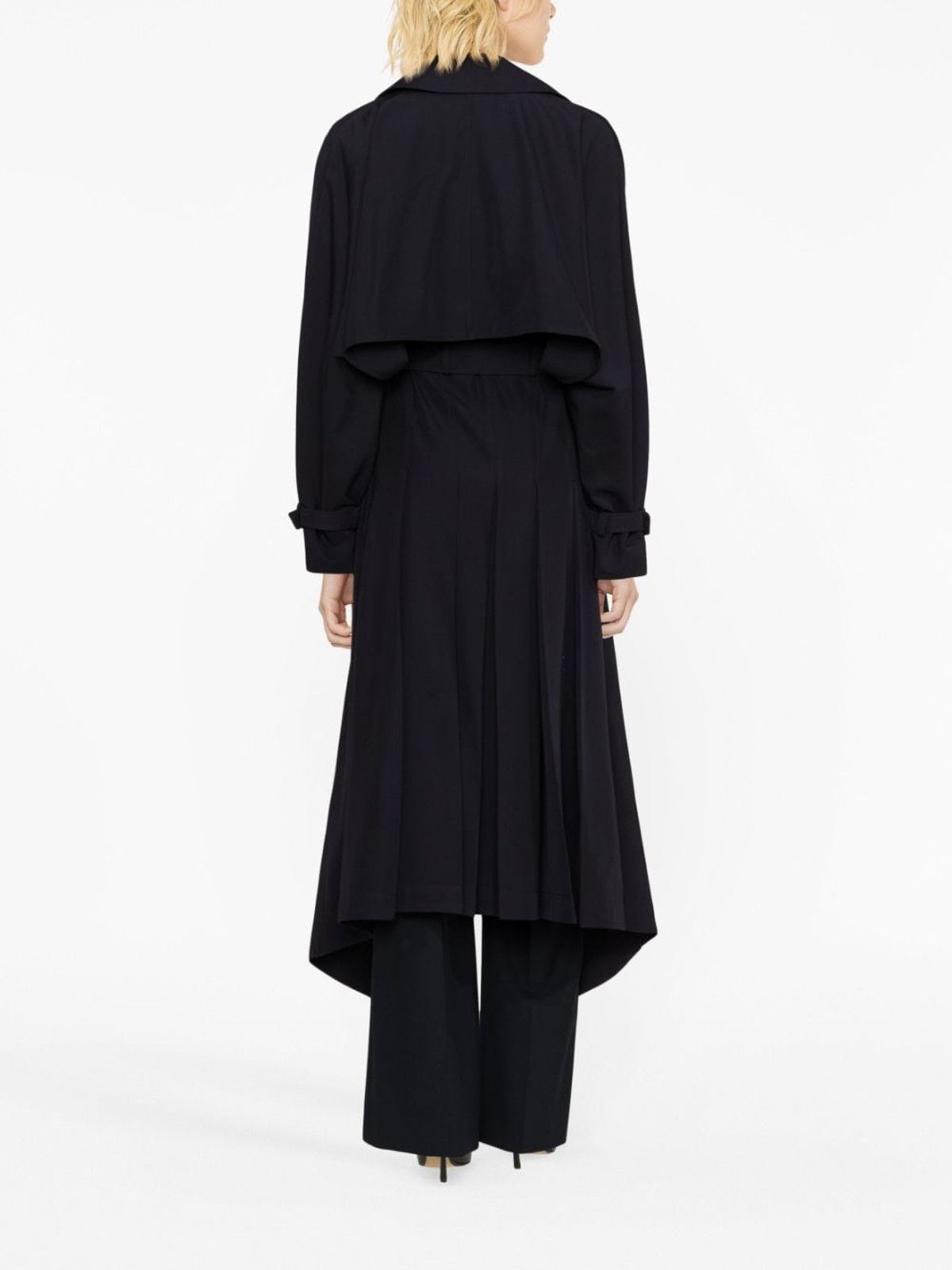 Alexander McQueen o1y0325 Double Breasted Peacoat in Navy Blue Size M / US 6-8 / IT 42-44 - 4 Thumbnail