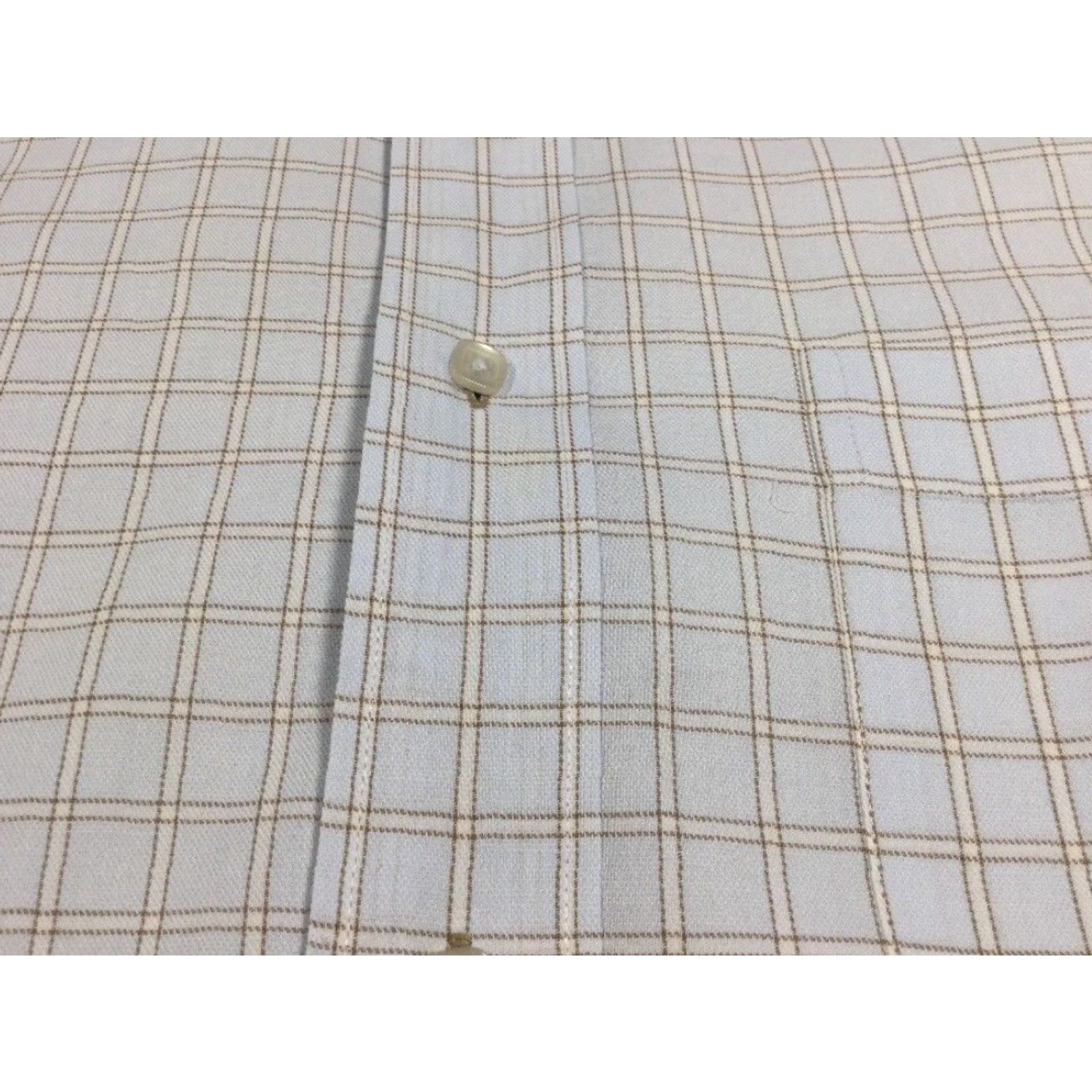 Vintage Visconti Uomo Blue and White Check Button Down Dress Shirt Mens Large Size US L / EU 52-54 / 3 - 6 Thumbnail