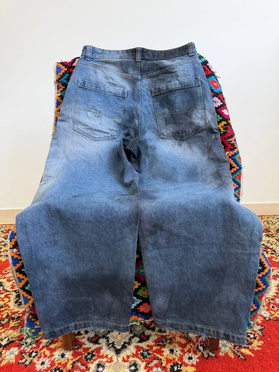 Japanese Brand Vintage tornado mart style washed baggy y2k hype Jeans Blue Size US 32 / EU 48 - 7 Thumbnail