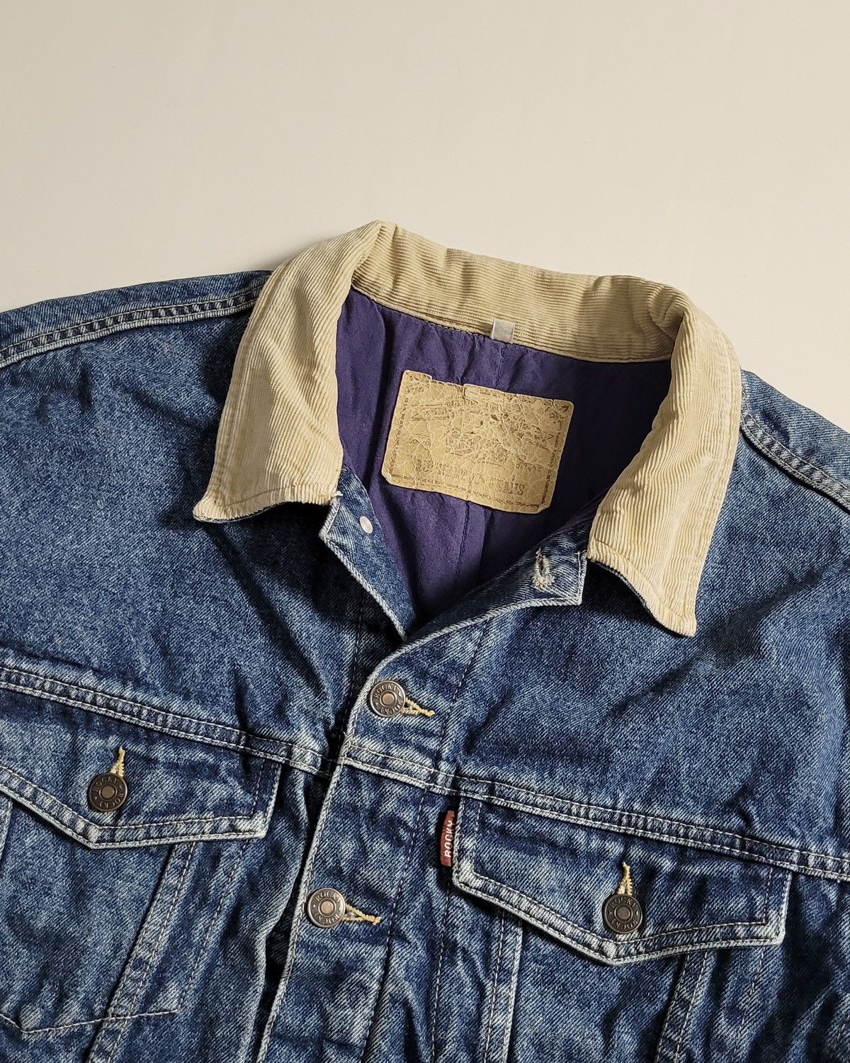 Other Vintage 90s Western Blue Denim Lined Jacket Cowboy Core Size US S / EU 44-46 / 1 - 3 Thumbnail