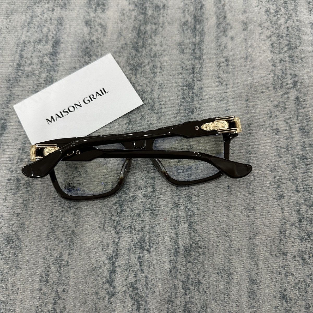 Chrome Hearts CHROME HEARTS BULGE CLASSIC BROWN EYEGLASSES Size ONE SIZE - 4 Thumbnail