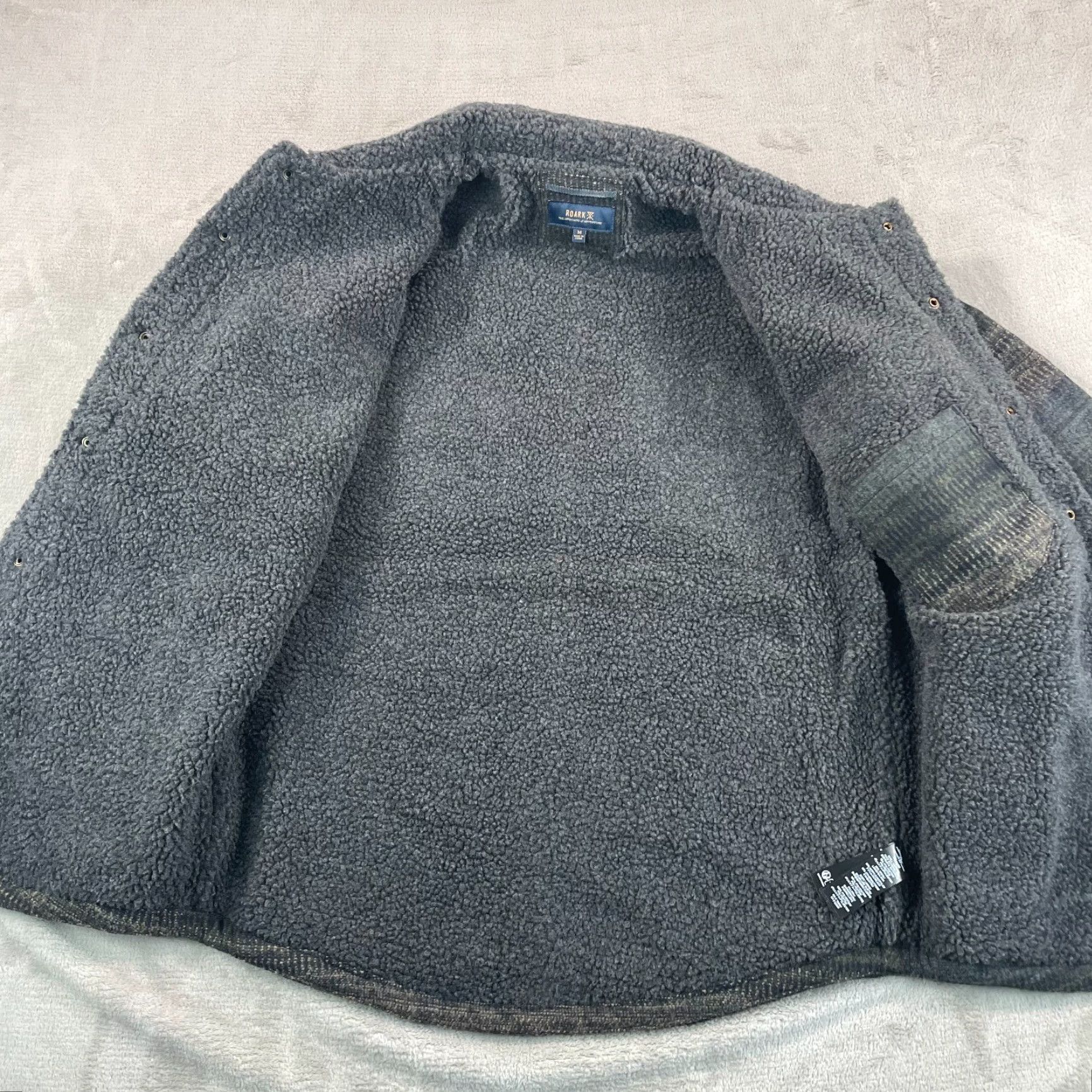 Roark Roark Hebrides Jacket Men Regular Medium Multicolor Striped Wool Blend Snap NWT Military Jacket Size US XXL / EU 58 / 5 - 4 Thumbnail