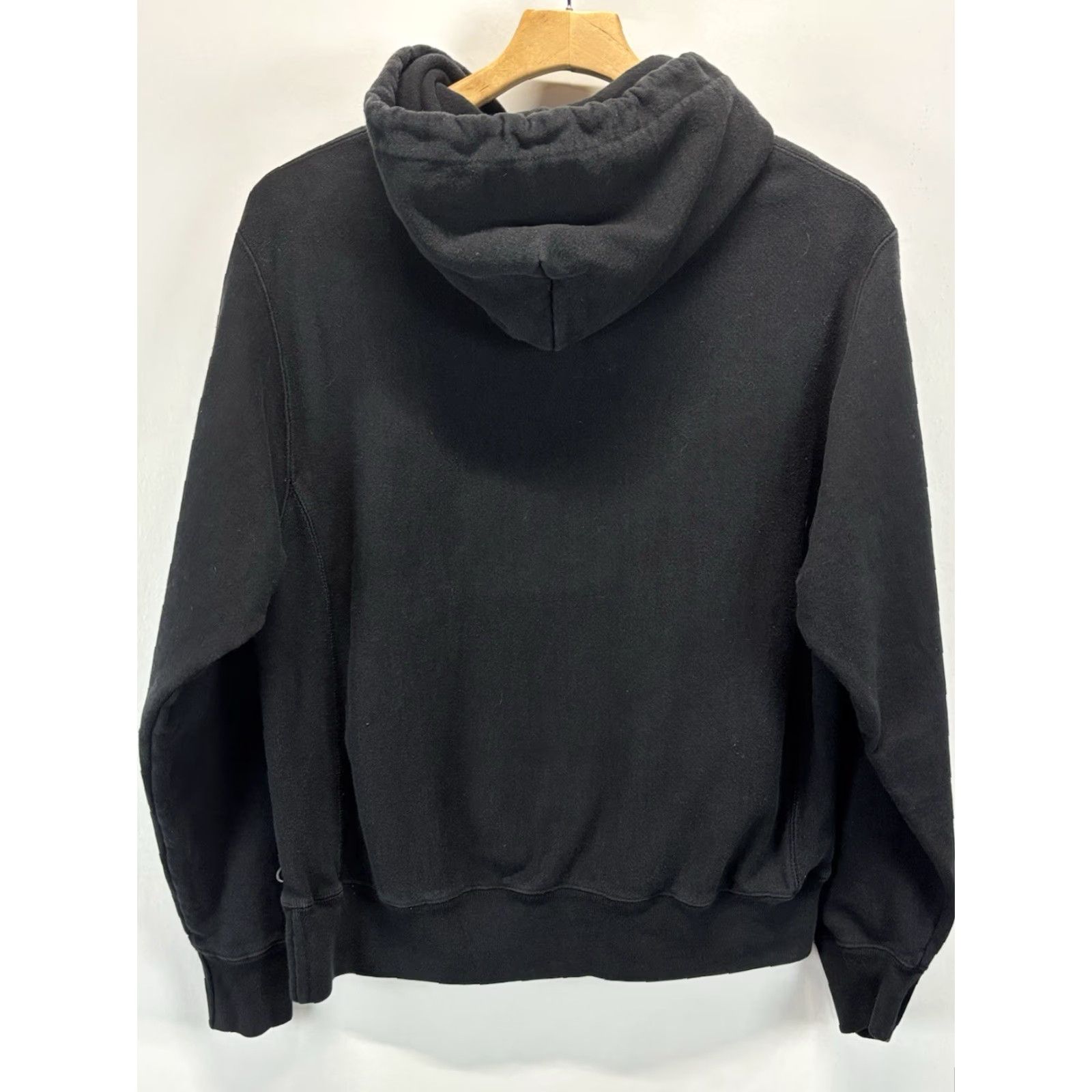 Champion VINTAGE Champion Reverse Weave Hoodie Sweatshirt M Black Mens Hooded Pullover Long Sleeve Cotton Blend Script Y2K Honduras Size US M / EU 48-50 / 2 - 3 Thumbnail