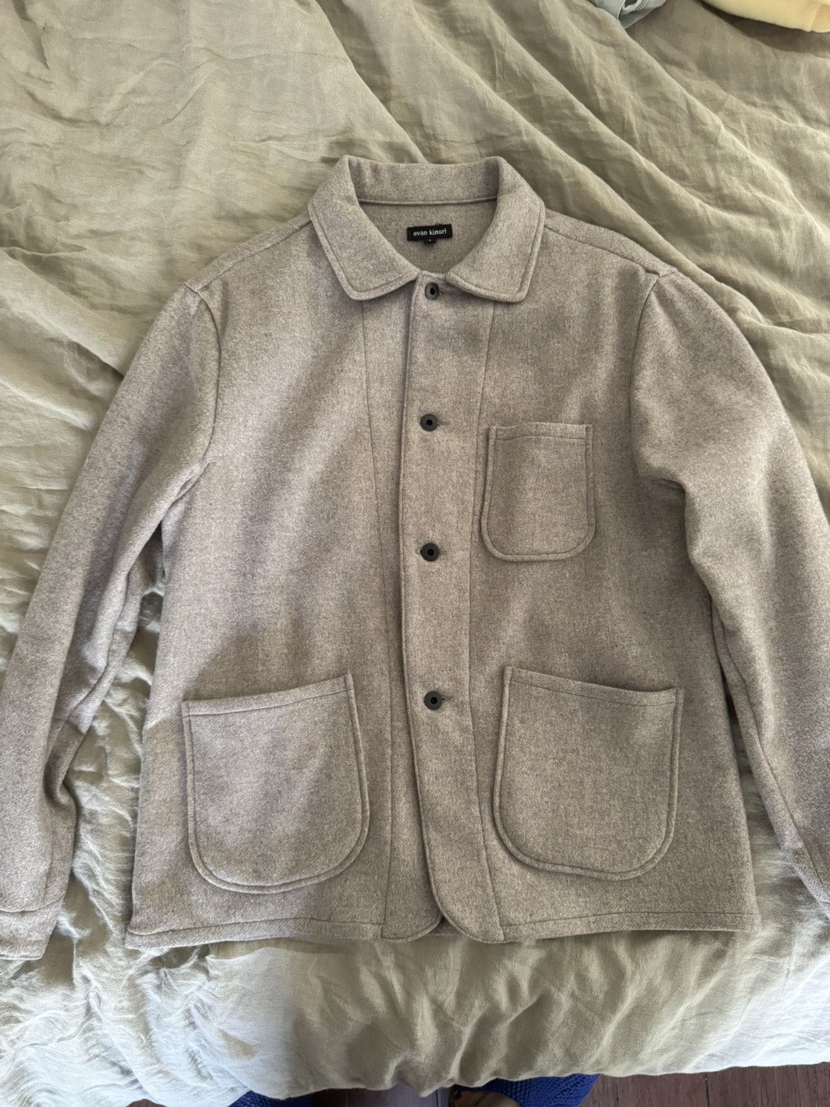 Evan Kinori Evan Kinori Three Pocket Jacket - Cashmere/Wool Flannel Size US S / EU 44-46 / 1 - 1 Thumbnail