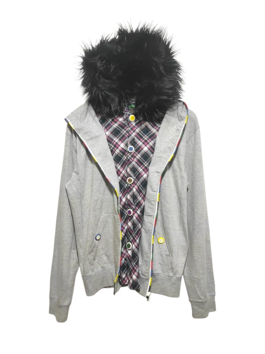 Ceronias double layer Zip Fur Hoodie IfSixWasNine LGB style