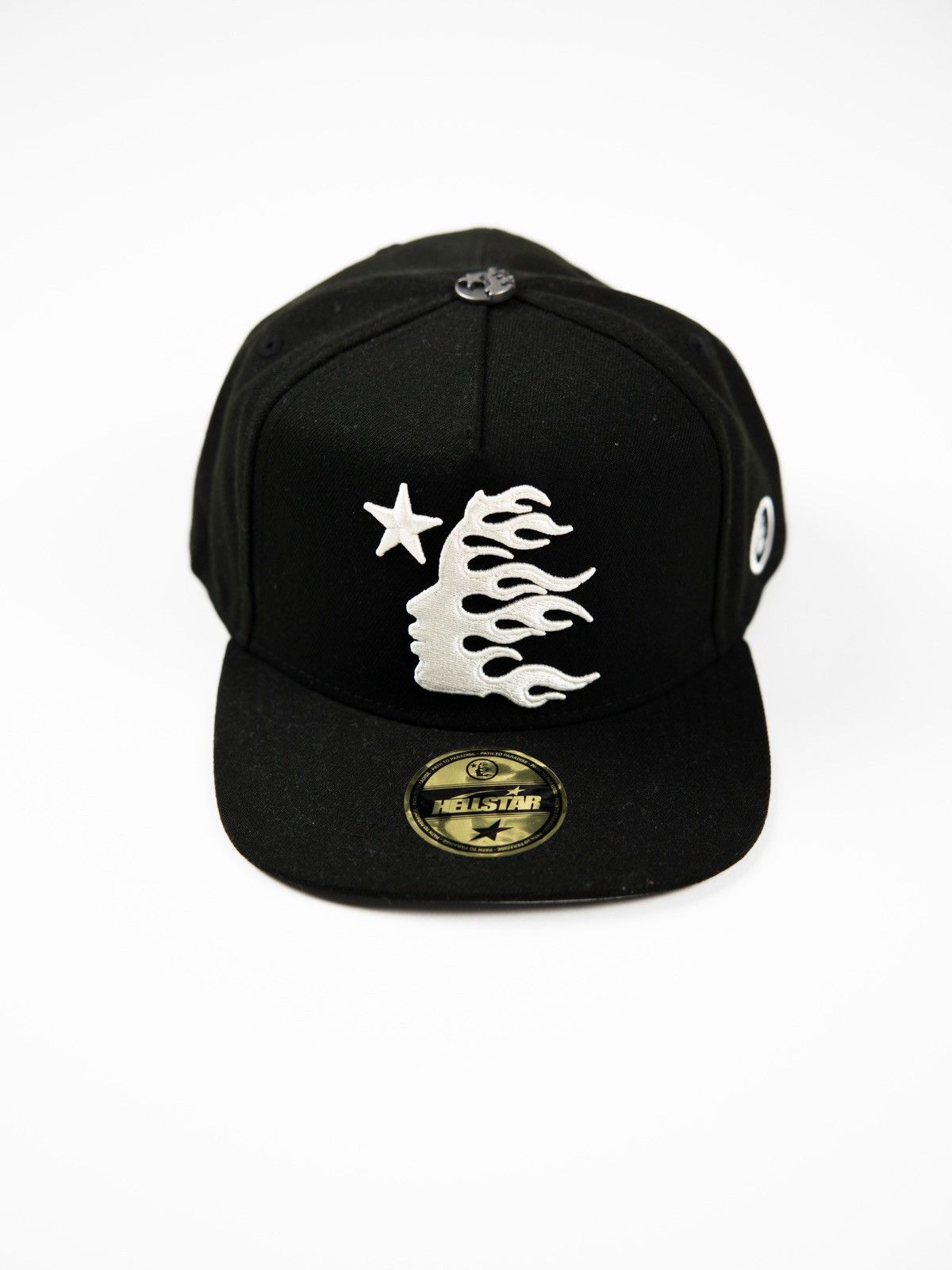 image of Hellstar OG Fitted Hat in Black, Men's
