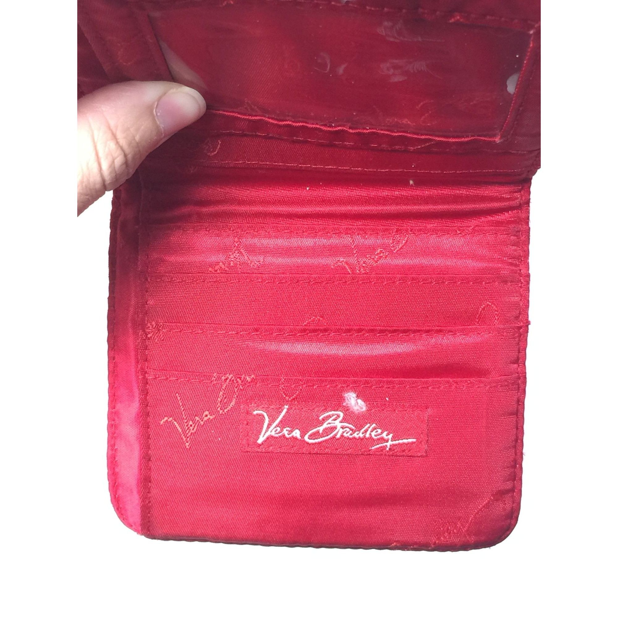 Vera Bradley Womens Red/White Vera Bradley Wallet Size ONE SIZE - 7 Thumbnail