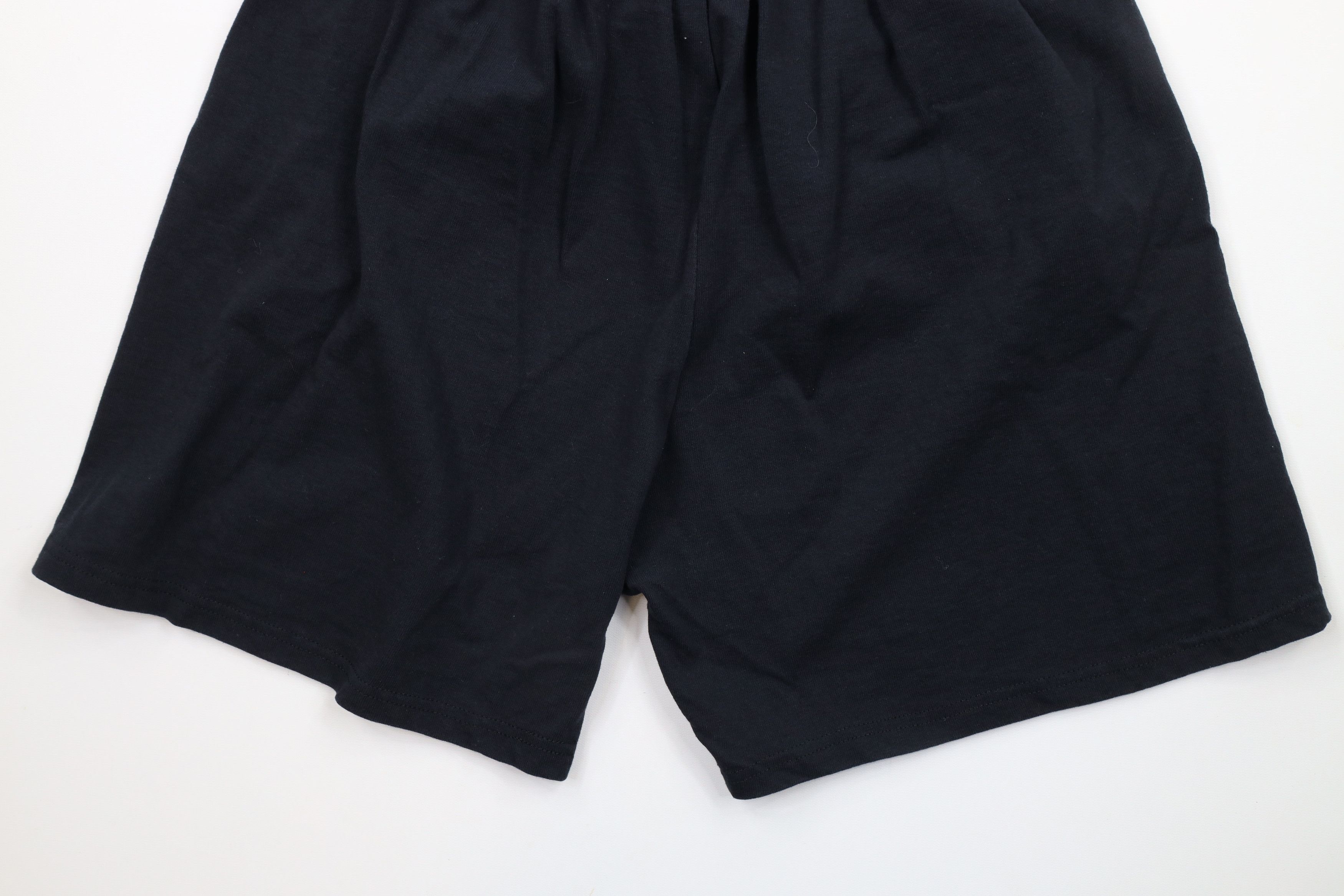 Champion × Vintage Vintage 90s Champion Spell Out Above Knee Shorts Black Size US 36 / EU 52 - 11 Thumbnail