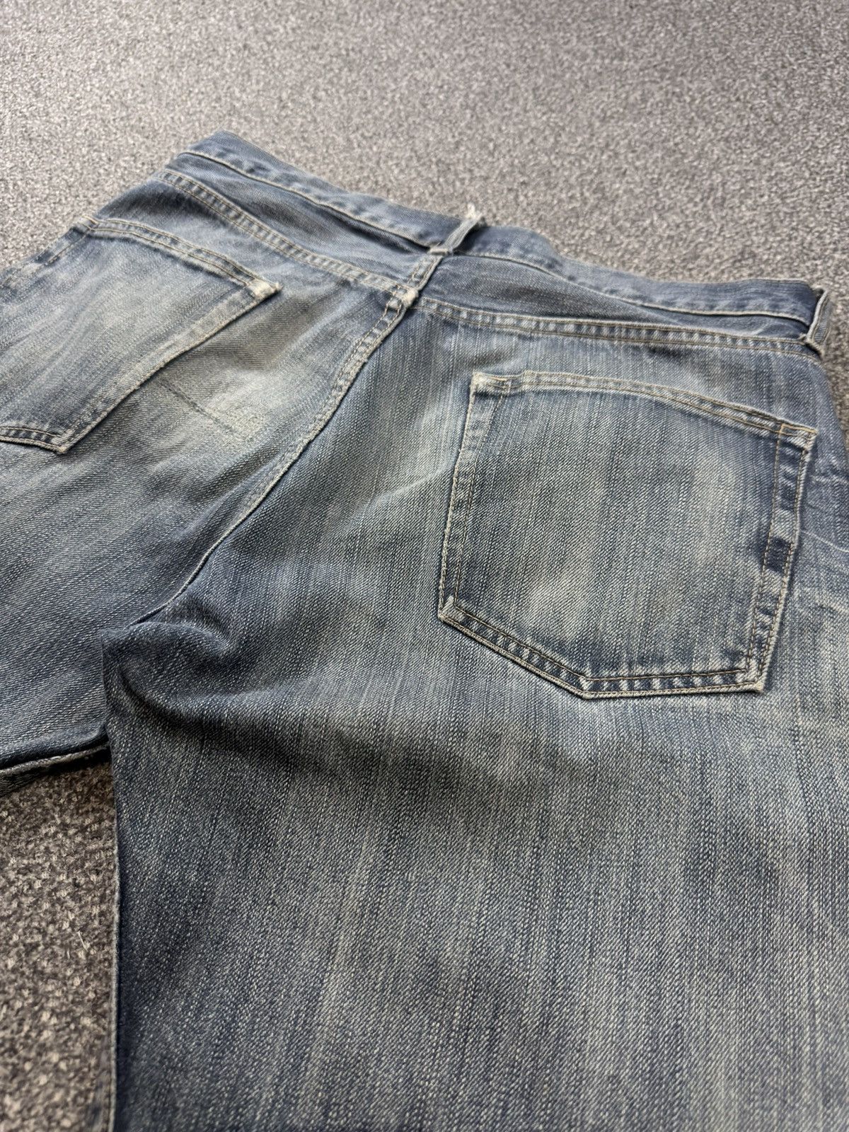 Fashion Victim Vintage 90s Japanese Denim Gu Distressed Size US 34 / EU 50 - 8 Thumbnail
