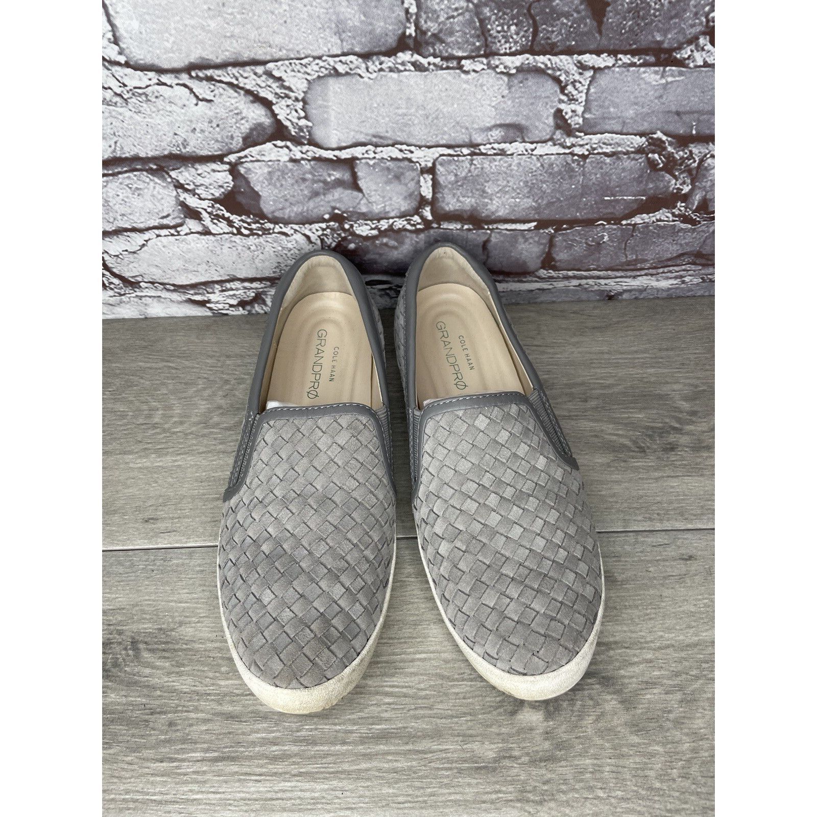 Cole Haan Cole Haan Grand Pro Gray Woven Suede Leather Slip On Shoes W Size US 11 / IT 41 - 2 Thumbnail
