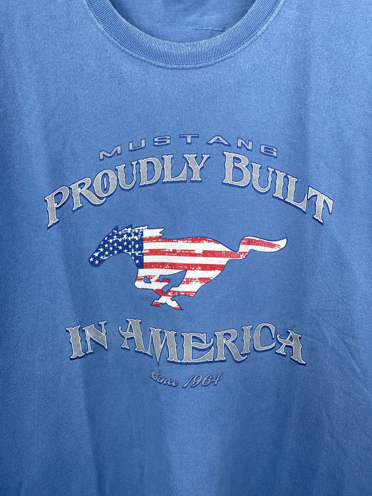 Other × Vintage 00s vntg MUSTANG PROUDLY BUILT IN AMERICA Racing Art shirt Size US XL / EU 56 / 4 - 2 Thumbnail