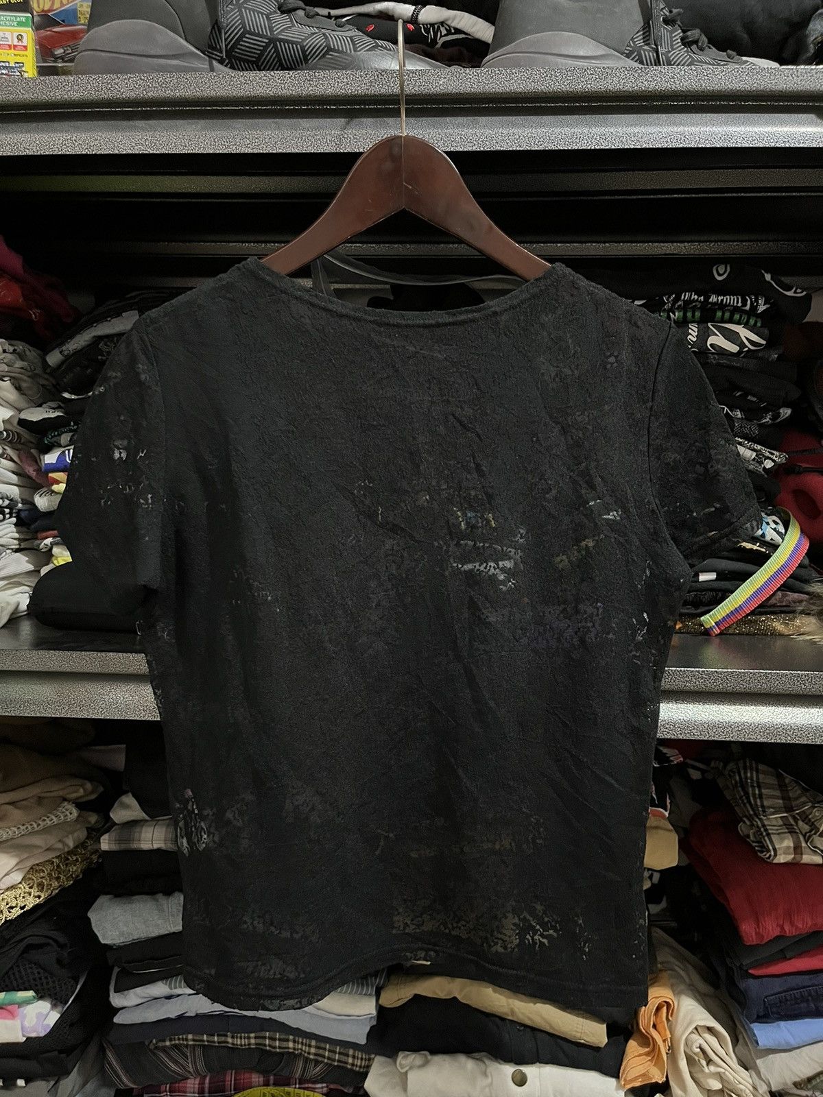 If Six Was Nine × Japanese Brand × Le Grande Bleu (L.G.B.) Hiroko bis mesh tee ifsixwasnine lgb styled Size S / US 4 / IT 40 - 2 Thumbnail