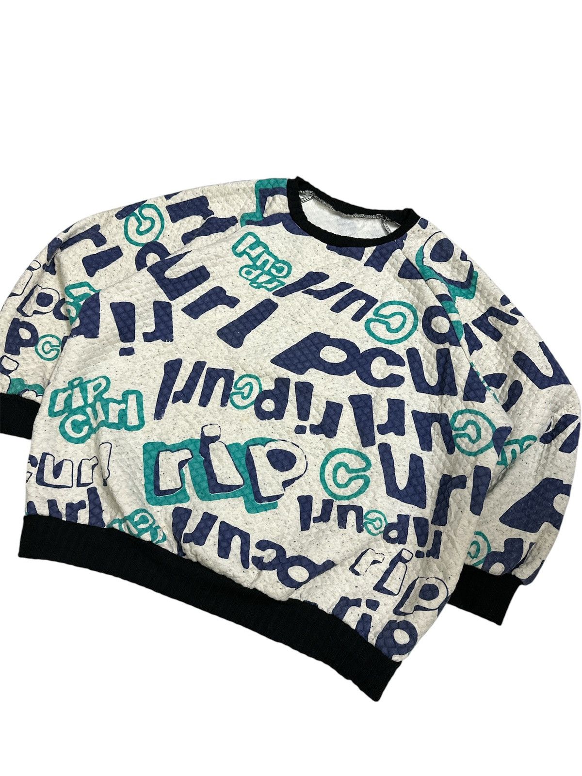 Vintage Crazy Rip Curl Oversized Sweatshirt Custom Blanket Crewneck Size US M / EU 48-50 / 2 - 2 Thumbnail