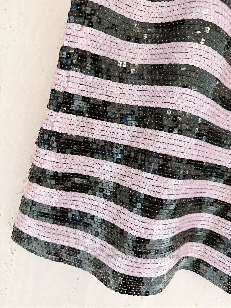 Chanel Chanel 22C Early Spring Vacation Full Sequin Striped Vest Size XXS / US 00 / IT 34 - 4 Thumbnail