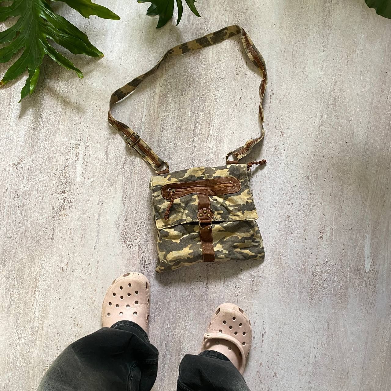 Japanese Brand VINTAGE Y2K DAVID JONES CAMO JAPANESE MILITARY CROSSBODY BAG Size ONE SIZE - 1 Thumbnail