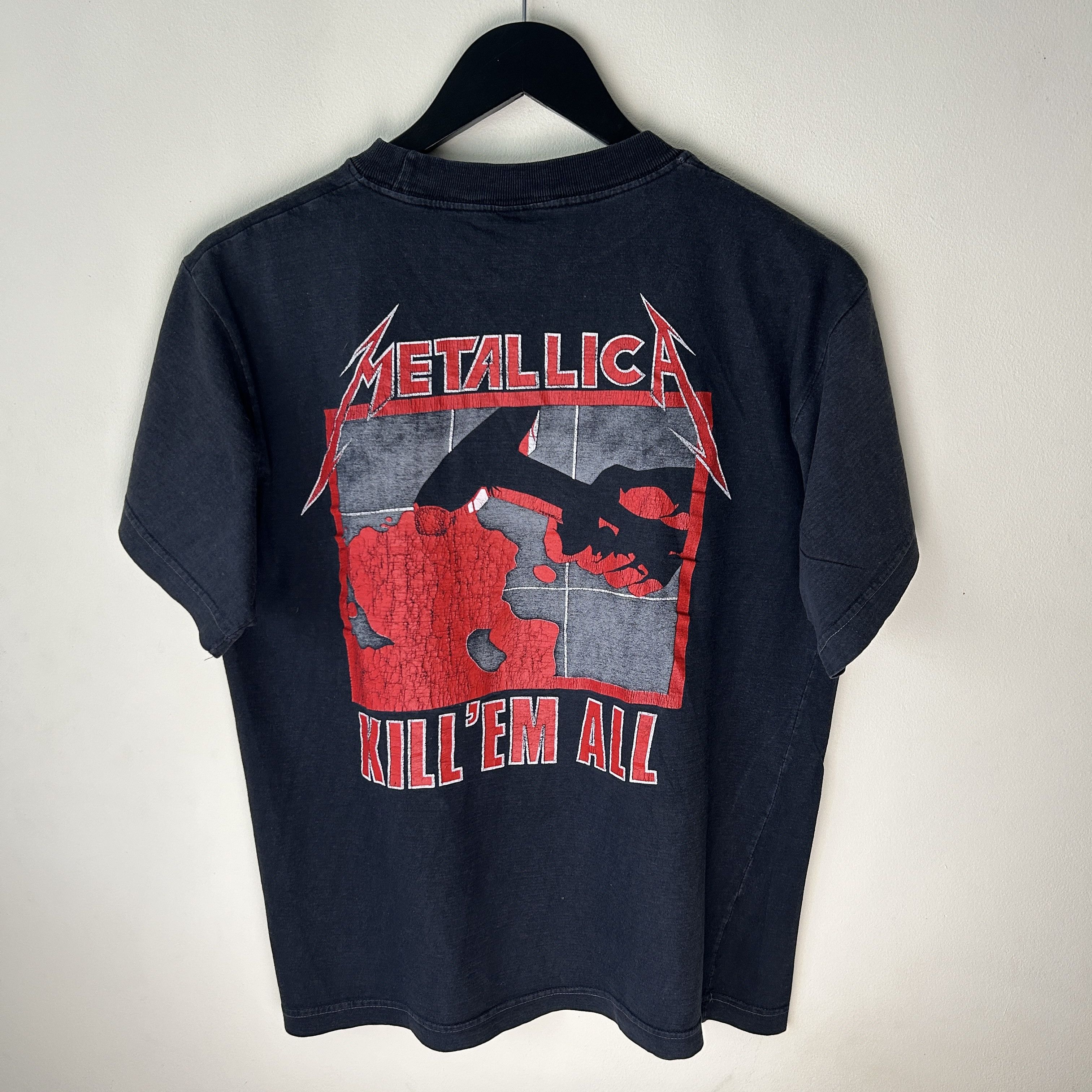 Band Tees Vintage Metallica Ride The Lightning 80’s Band T-shirt Size US L / EU 52-54 / 3 - 2 Thumbnail