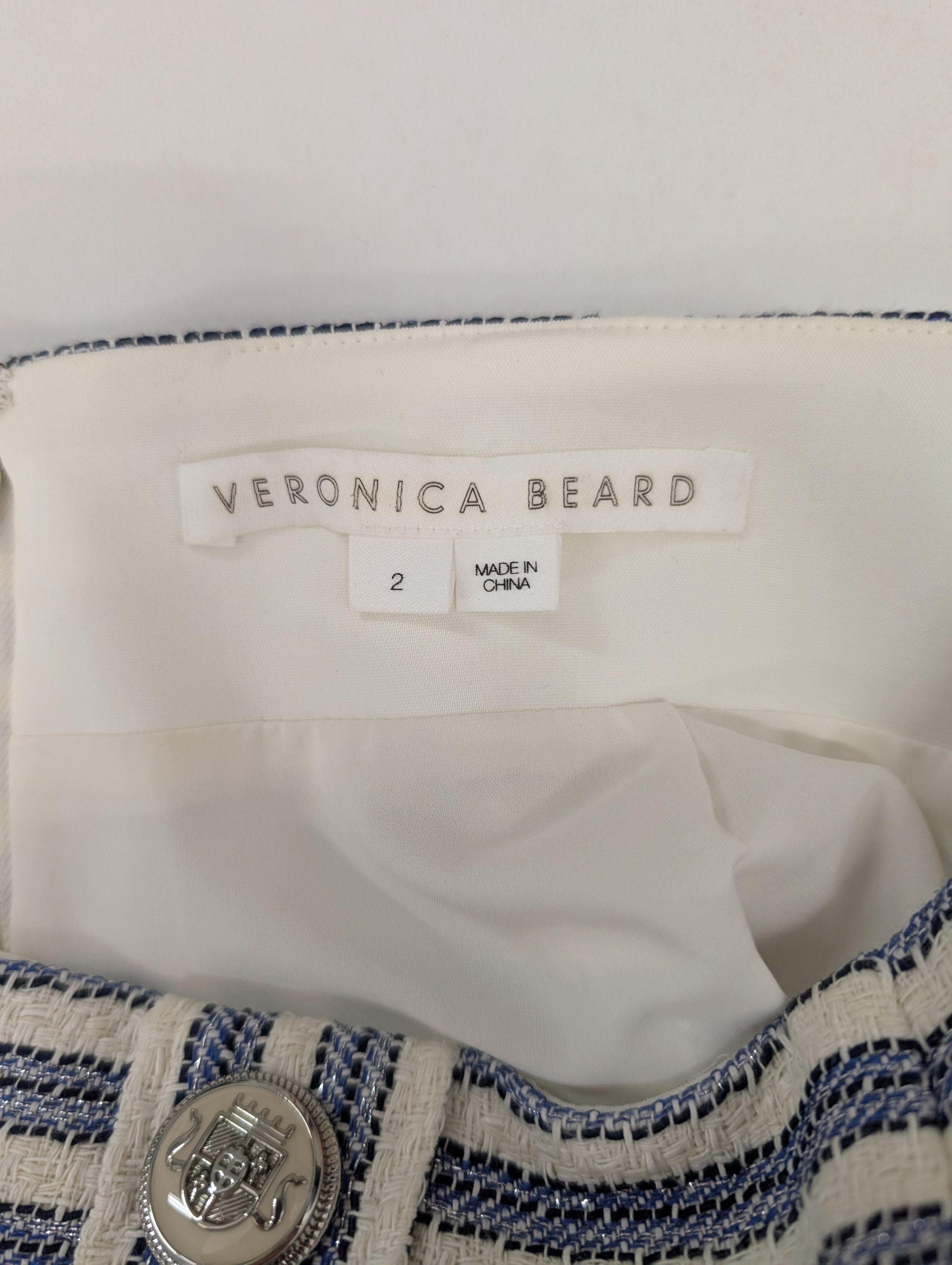 Veronica Beard Veronica Beard Blue And Beige Striped Skirt Size 26" / US 2 / IT 38 - 5 Thumbnail