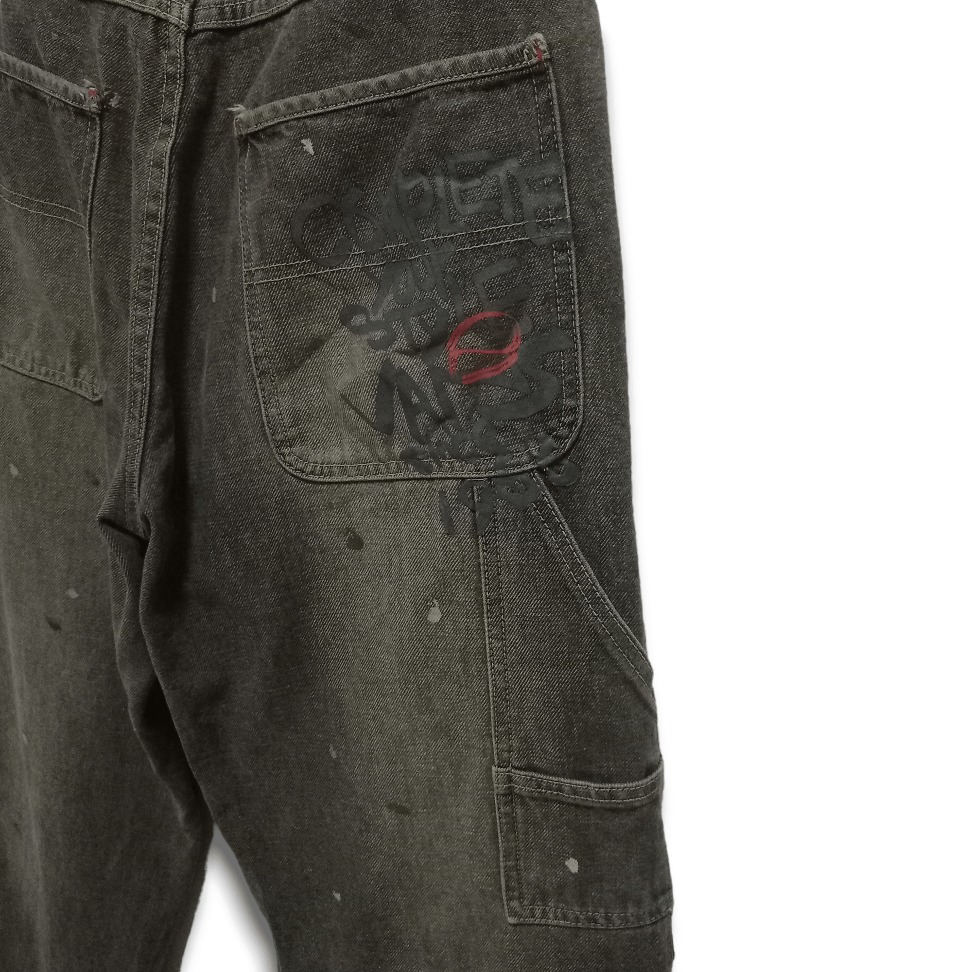 Vans Vintage Vans Baggy Painted Graffiti Carpenter Denim Pants Size US 30 / EU 46 - 9 Thumbnail