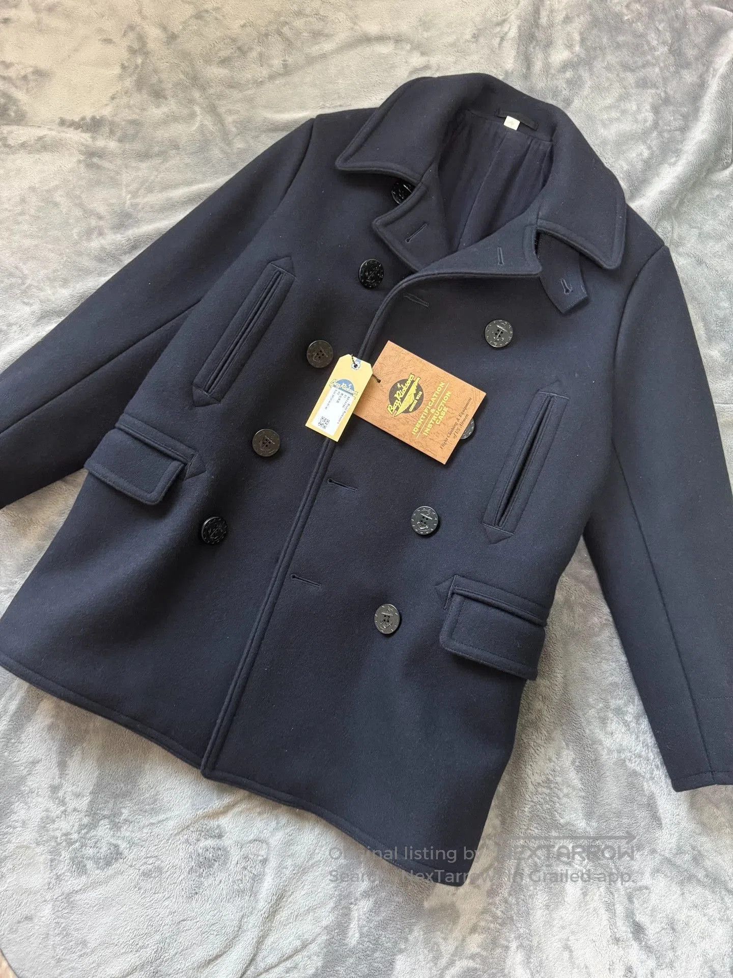 Buzz Rickson's Buzz Rickson 36oz Navy Wool Coat. Size US XXS / EU 40 - 1 Thumbnail