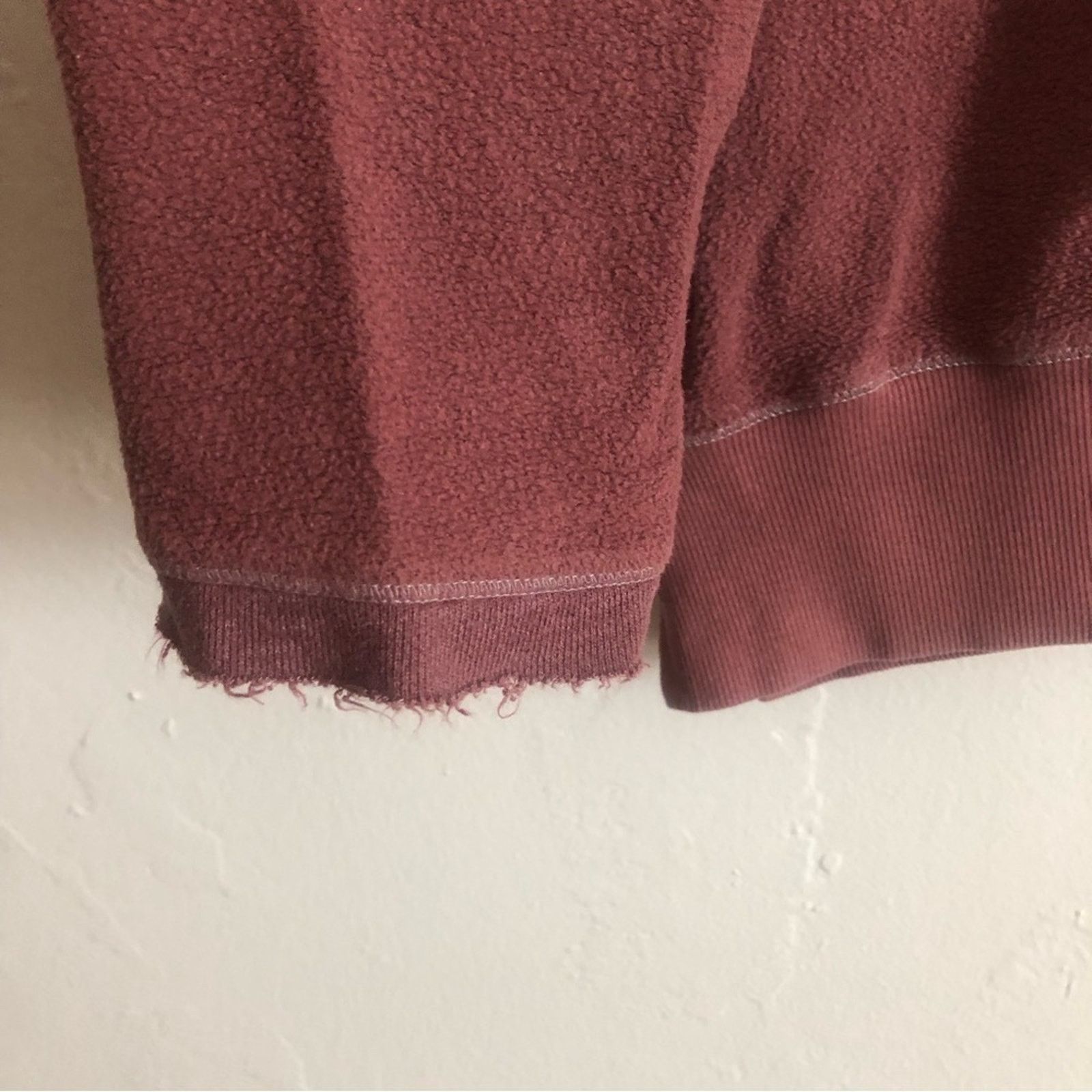 Other Truly Madly Deeply Dark Mauve V-Neck Sweatshirt Sweater Size L / US 10 / IT 46 - 5 Thumbnail