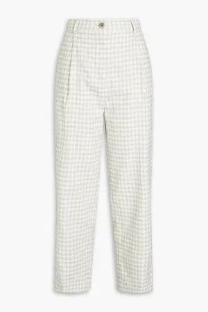 Acne Studios o1y0725 Checked Casual Pant in Light Green Size 28" / US 6 / IT 42 - 1 Thumbnail