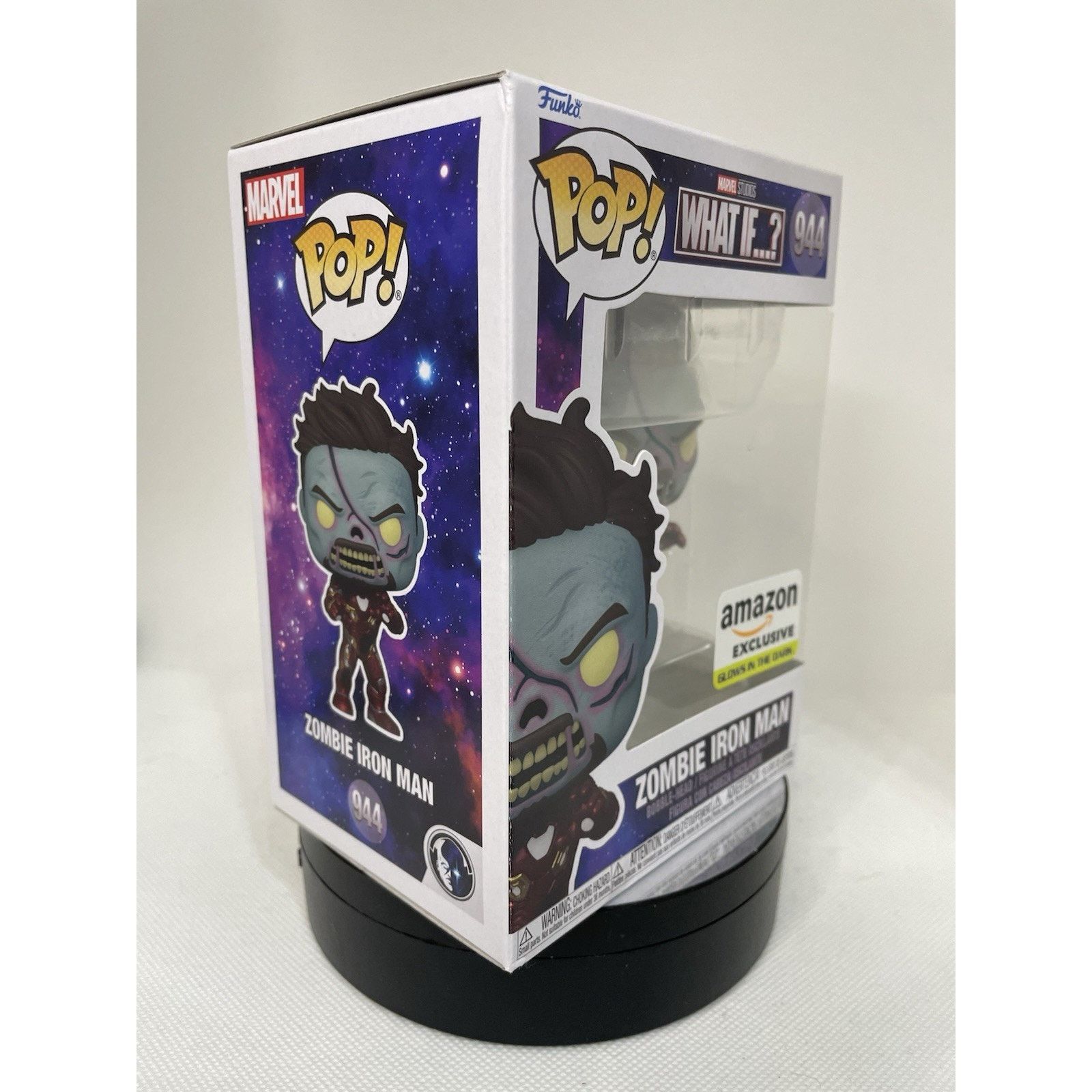 Marvel Comics Funko Pop! Zombie Iron Man 944 GITD Amazon Exclusive Size ONE SIZE - 8 Thumbnail