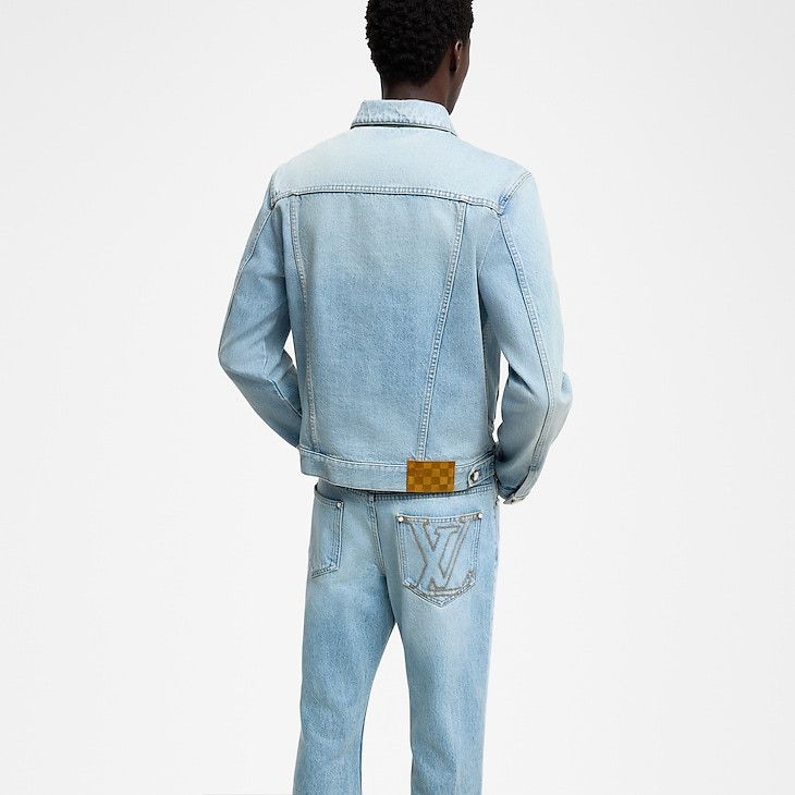 Louis Vuitton Denim Trucker Jacket Size US XL / EU 56 / 4 - 4 Thumbnail